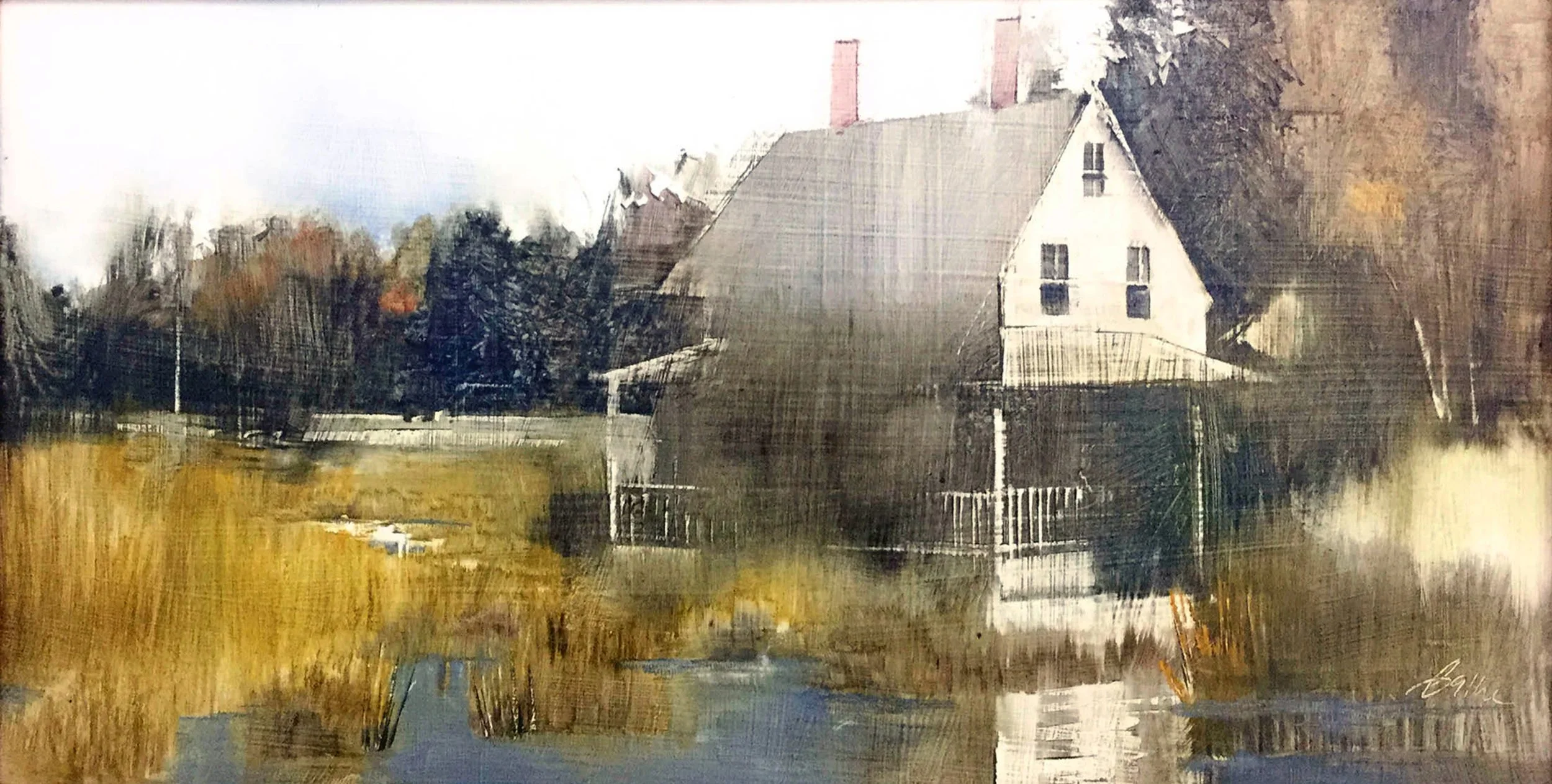"Saltwater Marsh" Beth Bathe 8x16 oil $1400