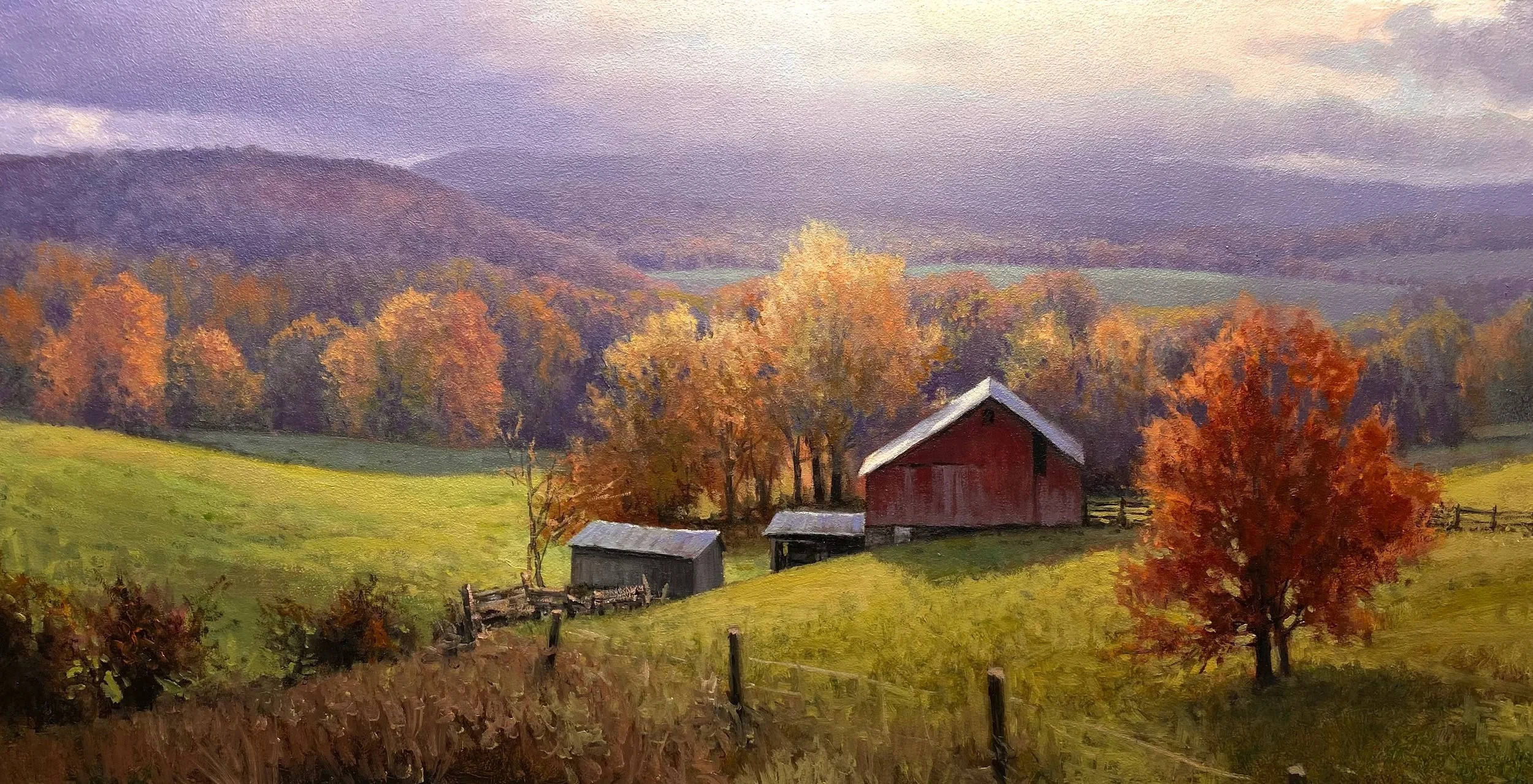 Michael Godfrey, A Gentile Rain 12x24 Oil $9,500
