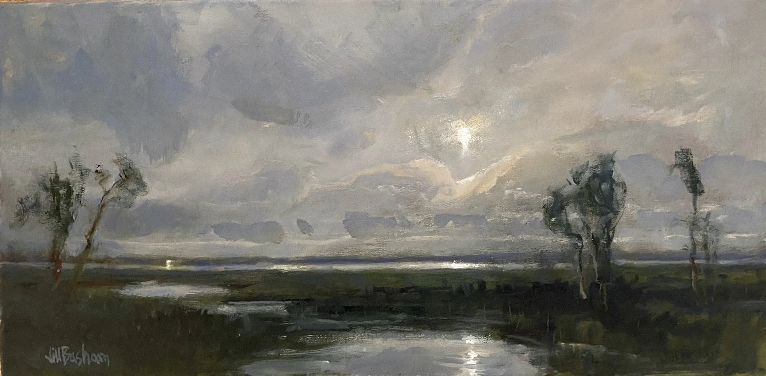 Jill Basham, Sentry 12 × 24 Oil $3200