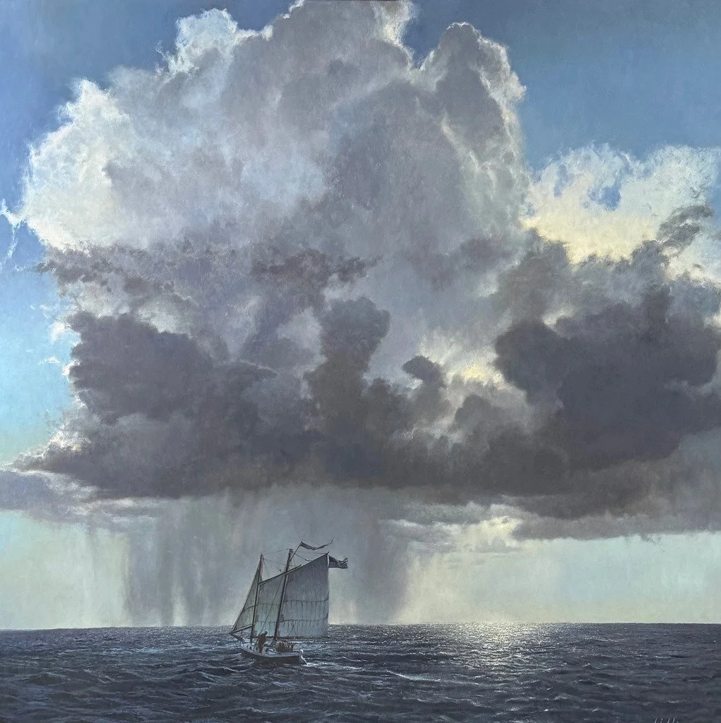 Matthew Hillier, Shining Sea 48 x 48 Oil