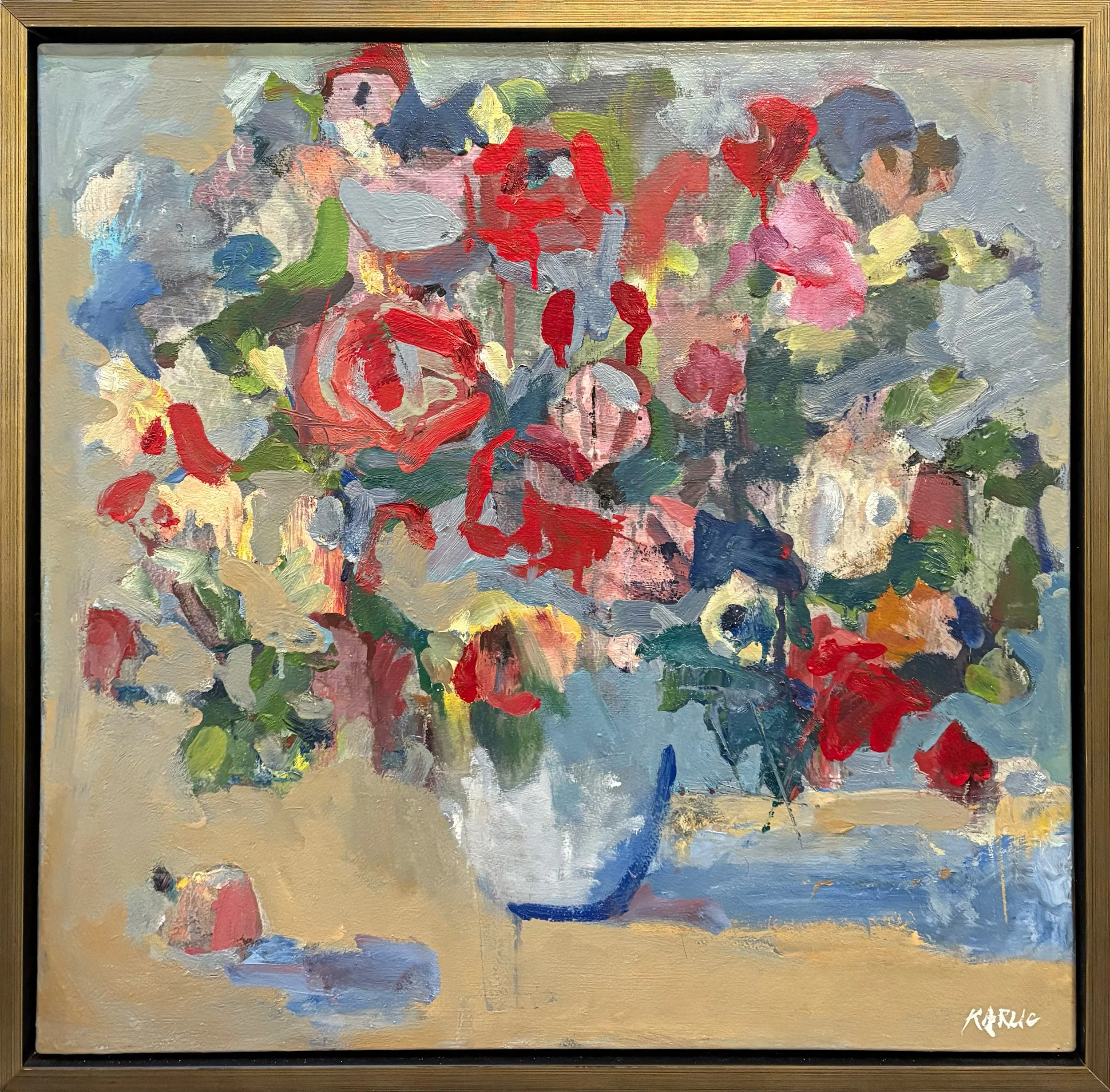 Ken Karlic, Flora Fiesta 24 x 24 Oil $2800