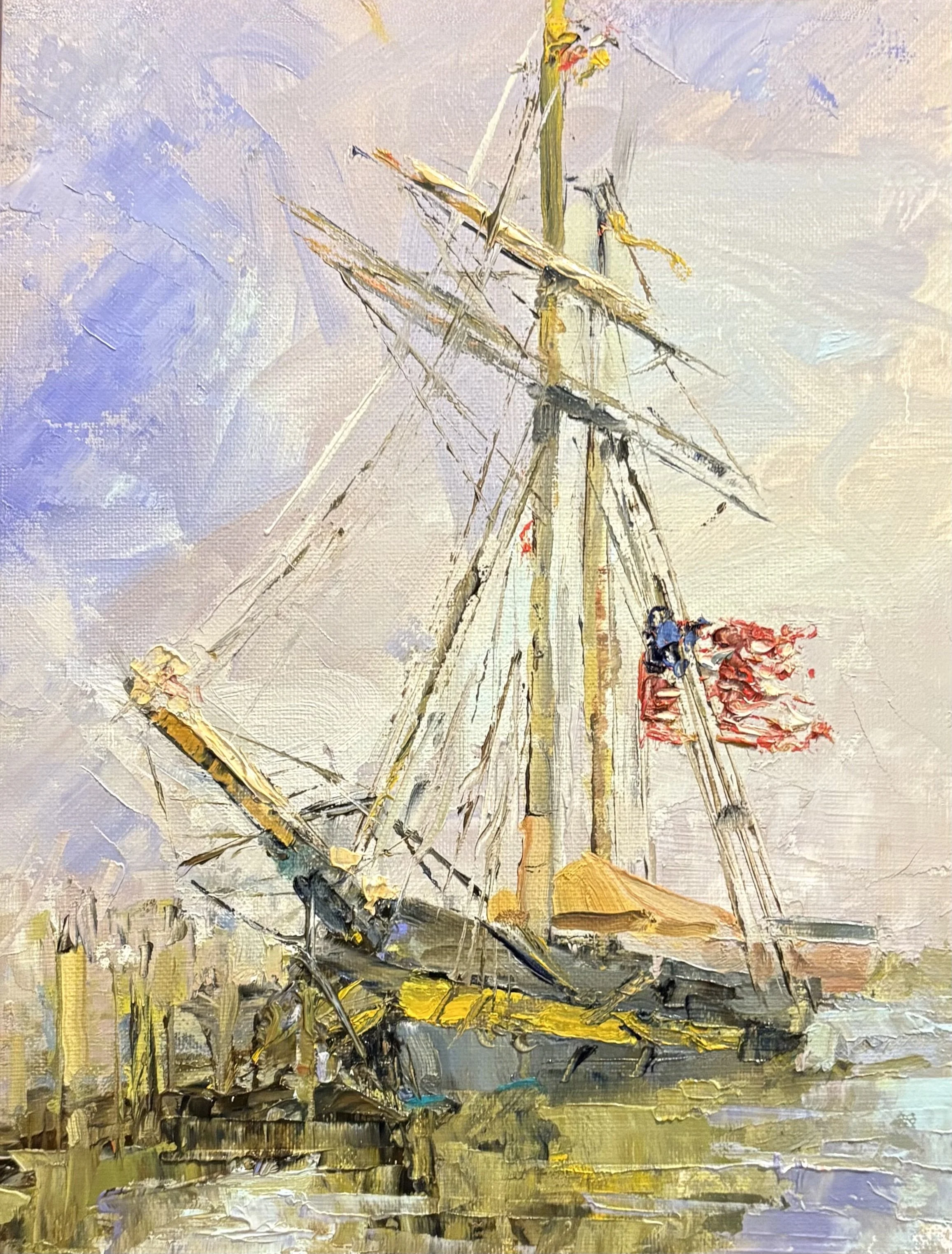 "Regal Skipjack" David Diaz 12x9 oil $900