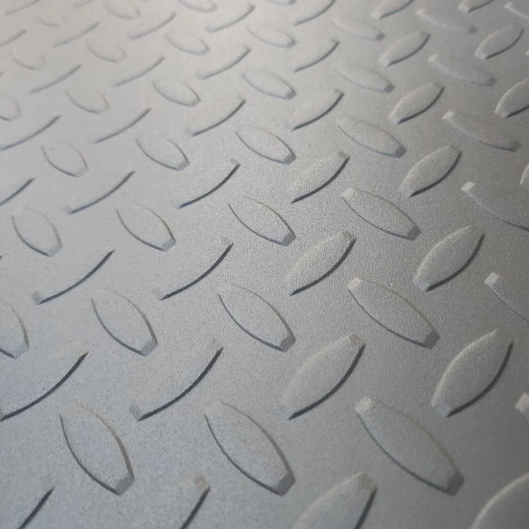 diamond plating powder coated silver by riverbank powder coating.jpg