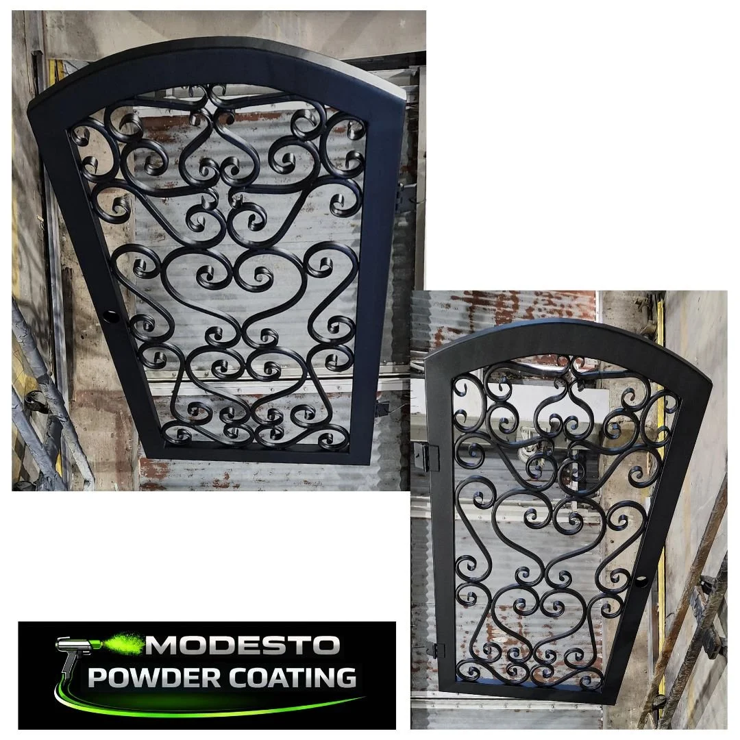 ORNAMENTAL MAN GATE POWDER COATED BLACK BY MODESTO POWDER COATING.jpg
