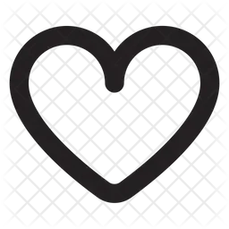 A pixelated black heart shape on a gray background.