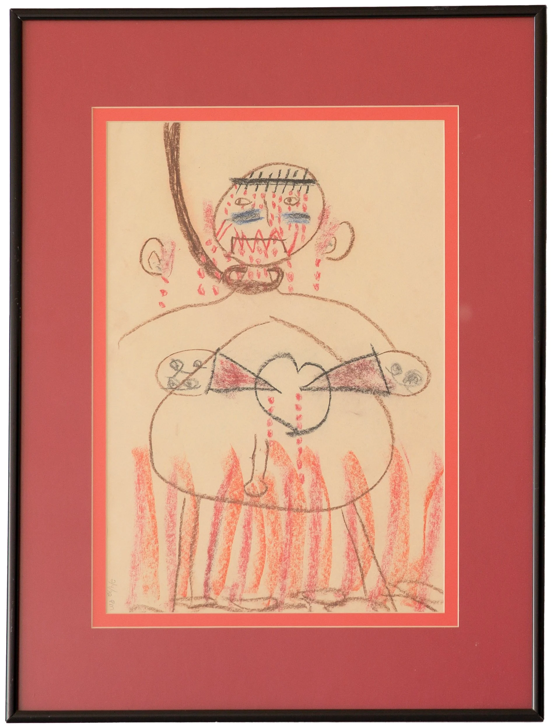 "Grandpa" - Colleen Catherine, Pastel on Paper, 1992

After a therapy session, I realized that the abuse my Grandpa had caused was still affecting my life. The anger was tremendous. 
To deal with it I drew a picture of Grandpa, I wanted to see him hu