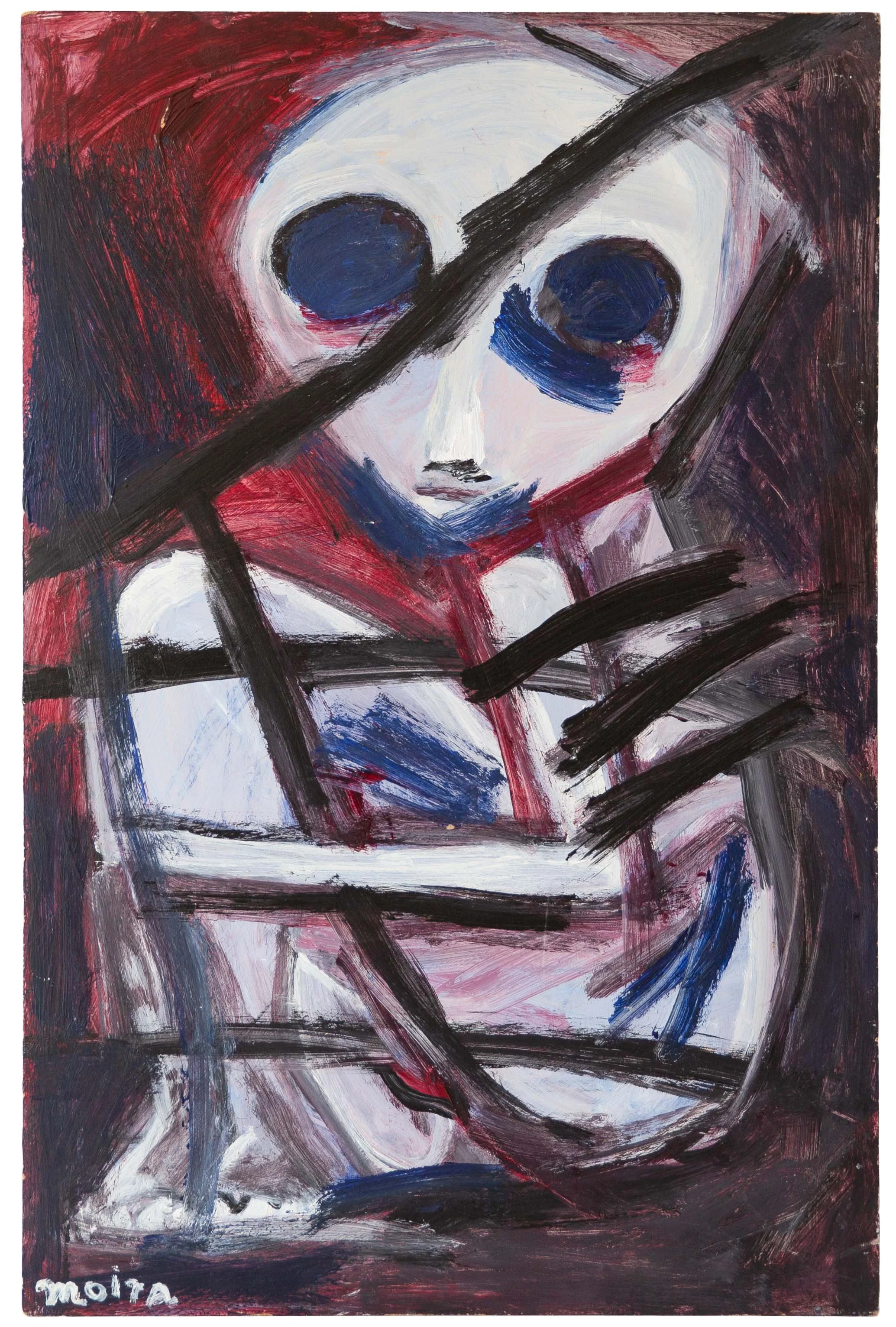 "Madonna Child" - Moira Cue, Oil on Wood, 1992