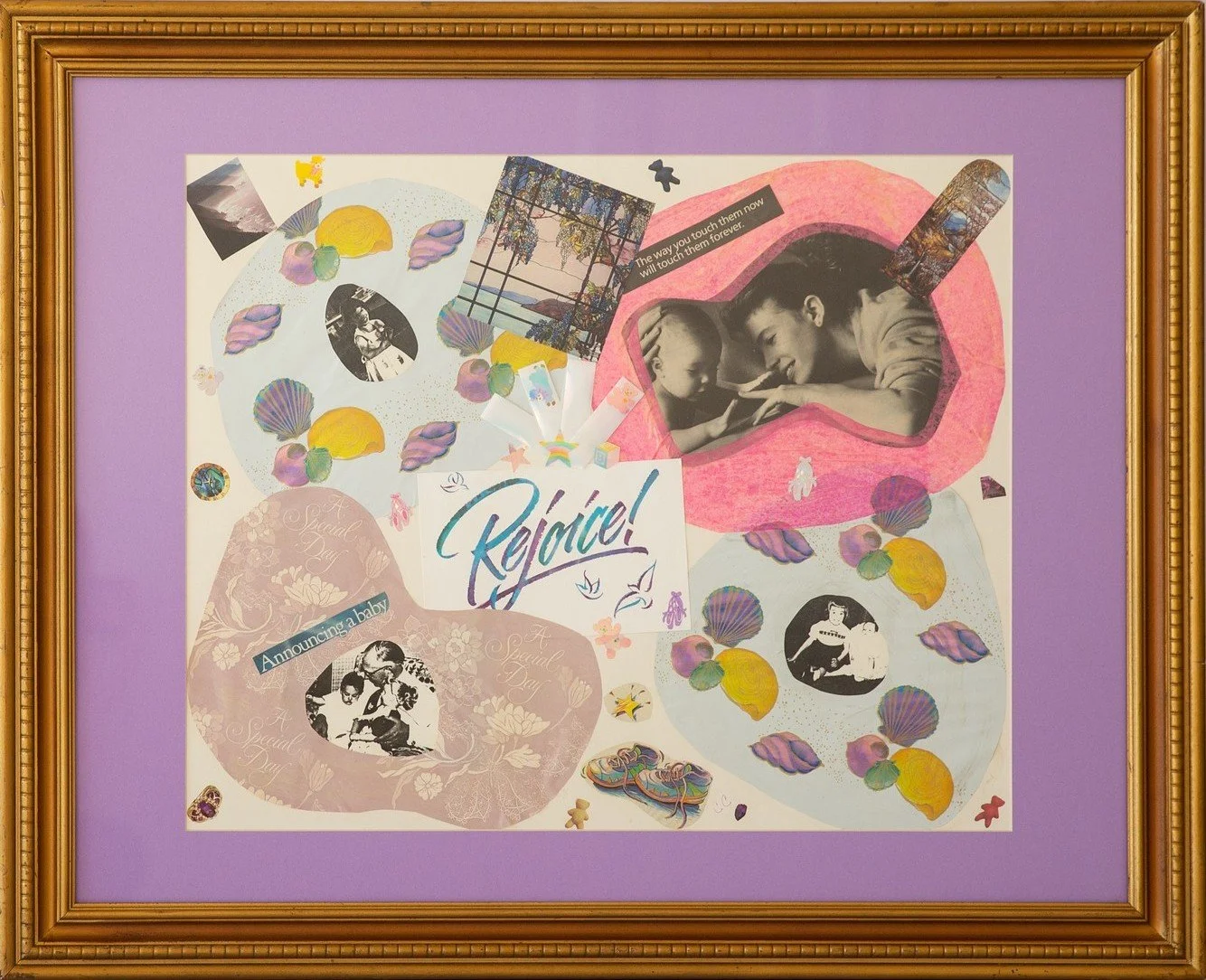 "Sweet Life" - Colleen Catherine, Mixed Media Collage on Paper, 1992
