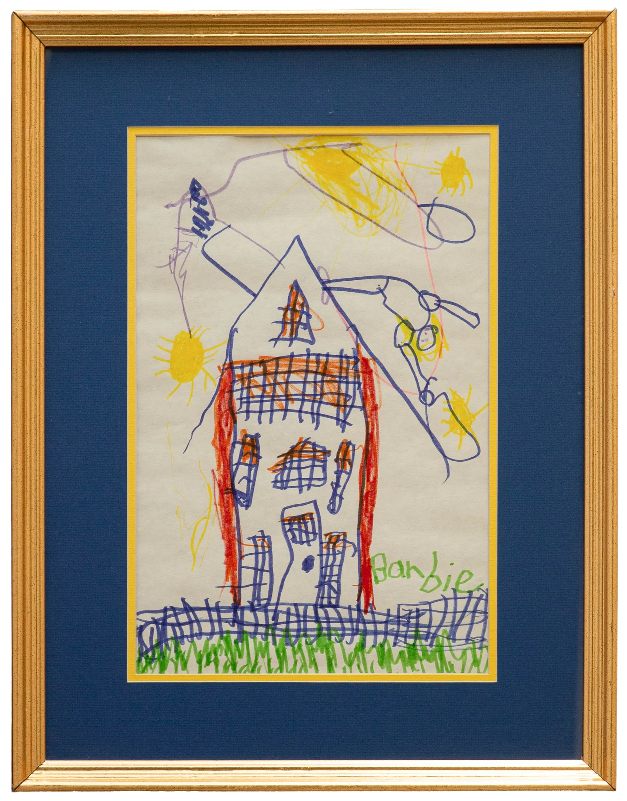 "Barbie's House" - Anonymous, Marker on Paper