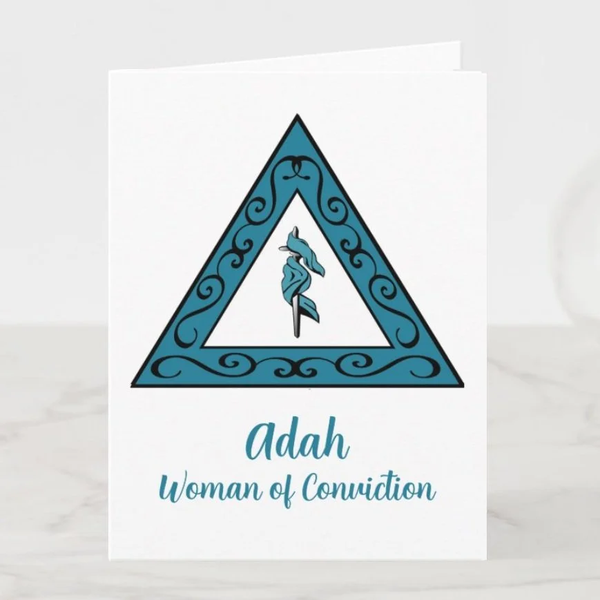 OES Adah Emblem Star Notecards (8)