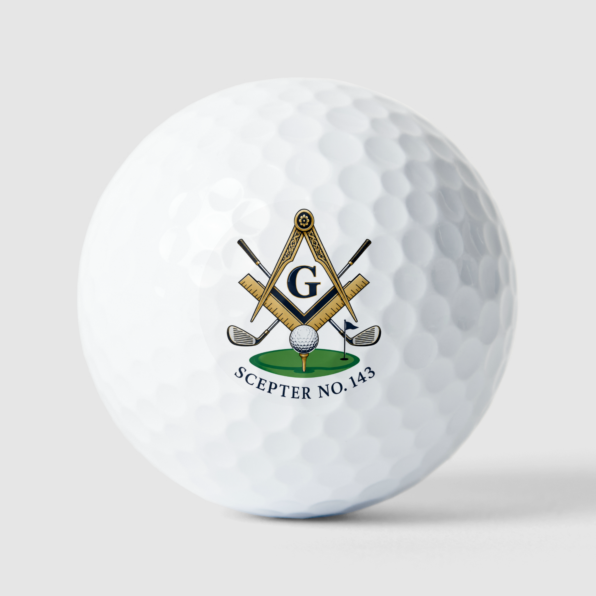 Custom Masonic Golf Balls  (Front).png