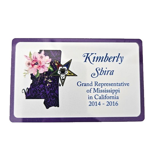 Full Color Grand Representative Badge with Jurisdiction and Flower - Free Shipping (Copy)