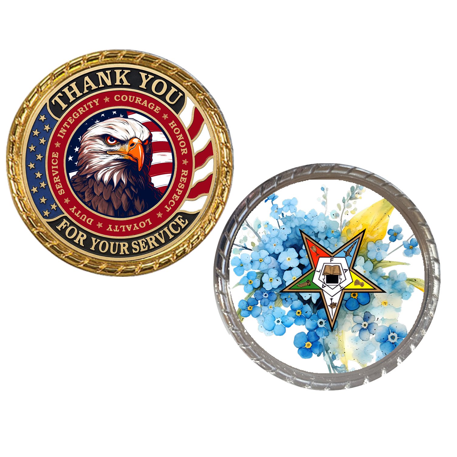 Veteran Challenge Coin front back.png