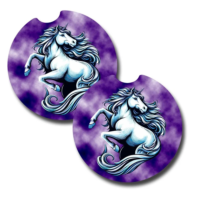 2027 CA WP Unicorn Car Coaster Set - 2