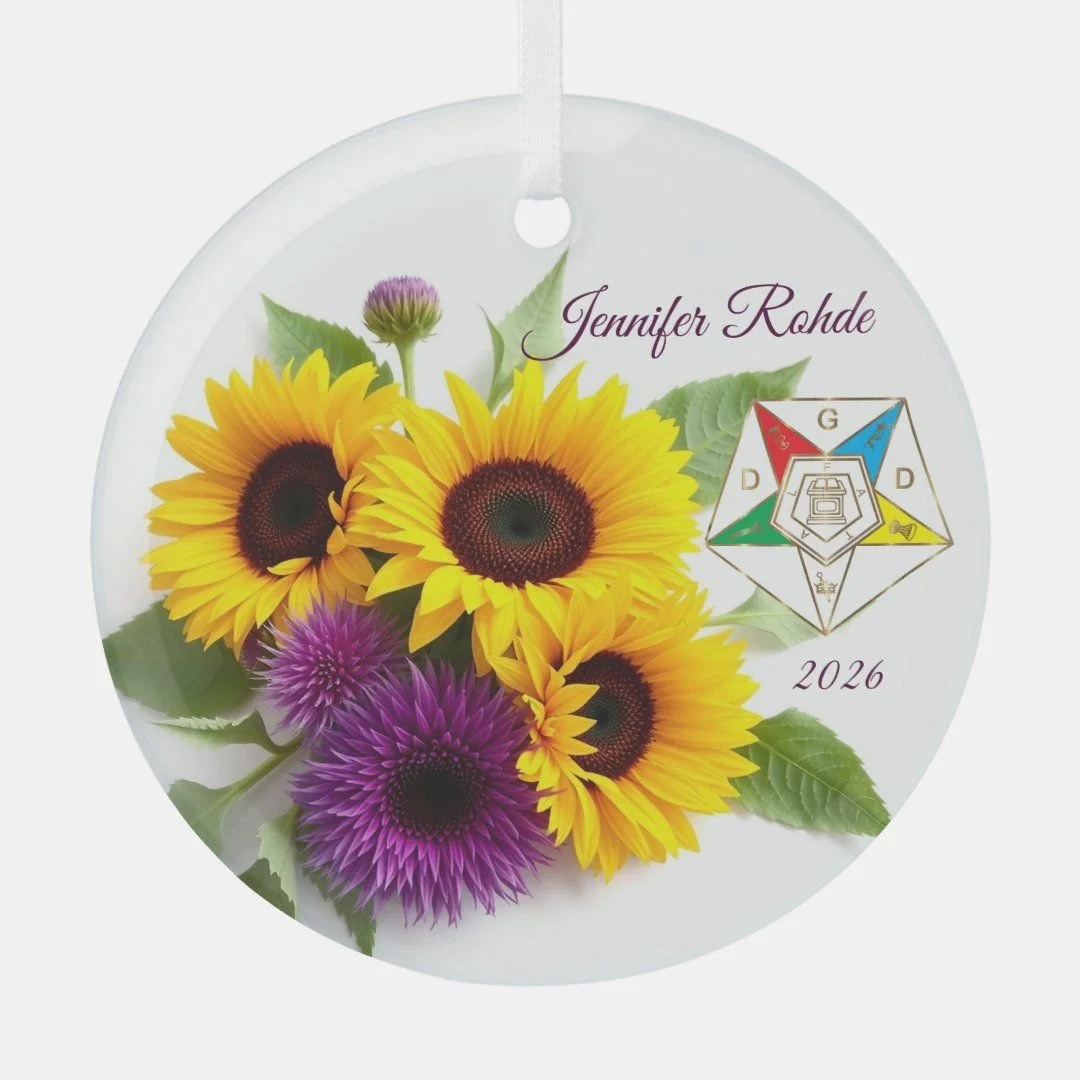 District Grand Deputy Glass Ornament – A Gift of Appreciation
