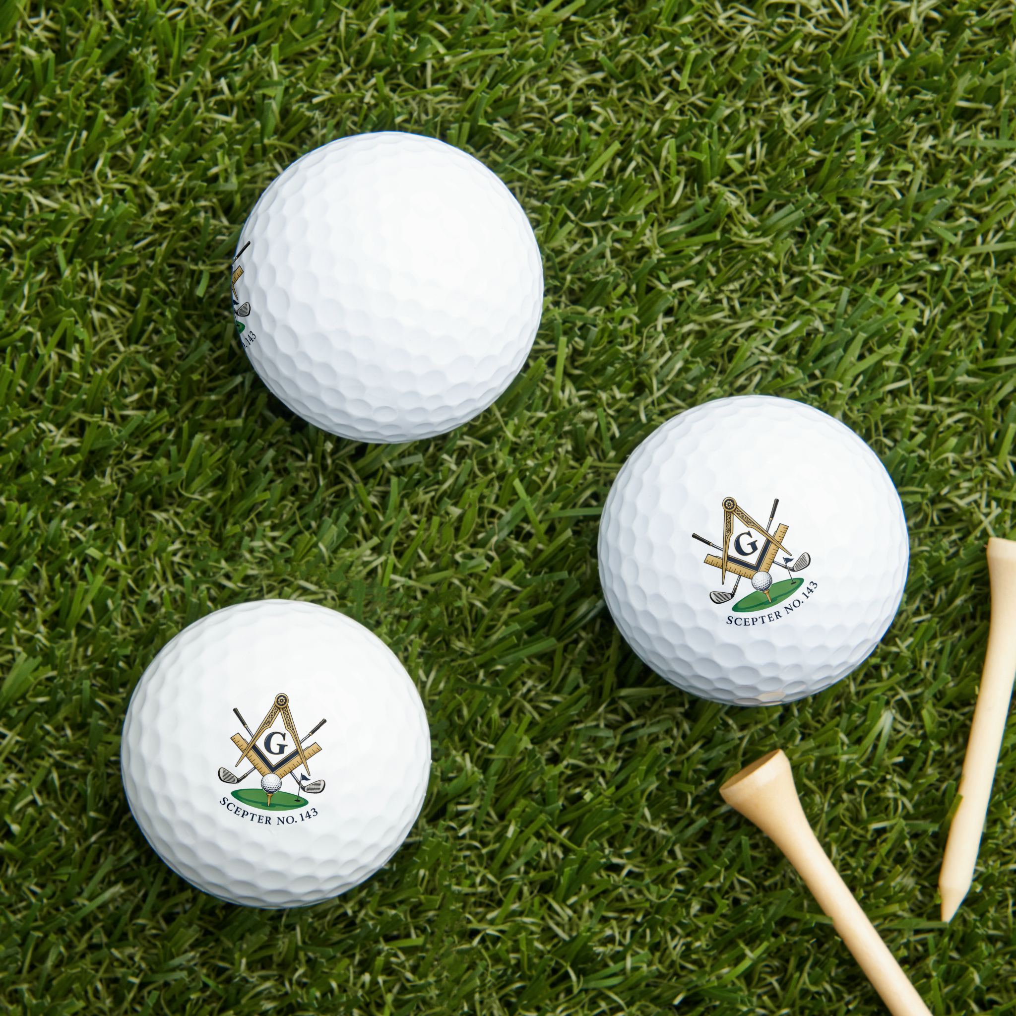 Custom Masonic Golf Balls  (Insitu Grass) (1).png