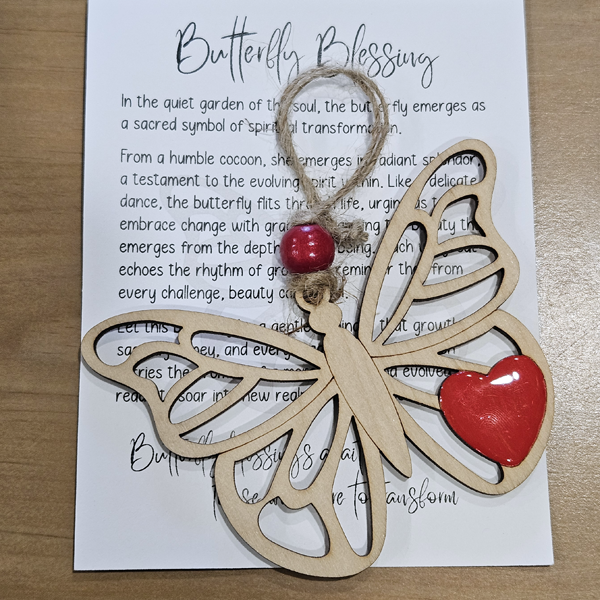 Butterfly Blessings Ornament and Story Card