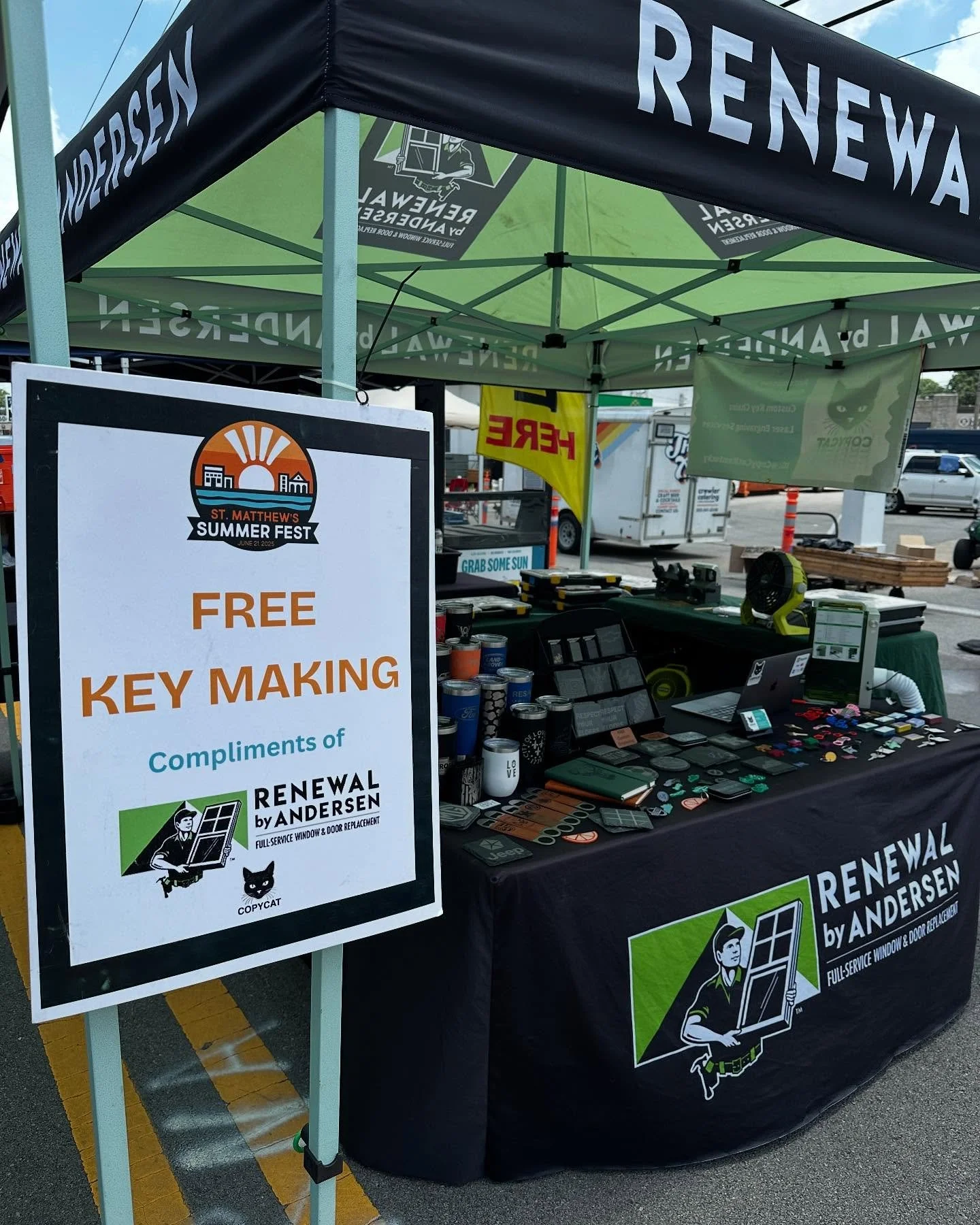 F R E E  K E Y S  T O D A Y

Find me at the St. Matthews summer fest - on Frankfort ave at Gerstles &amp; the Vogue center. I&rsquo;ve partnered with Renewal by Andersen again to give out free house key copies - come put me to work! 

#KeyDuplication