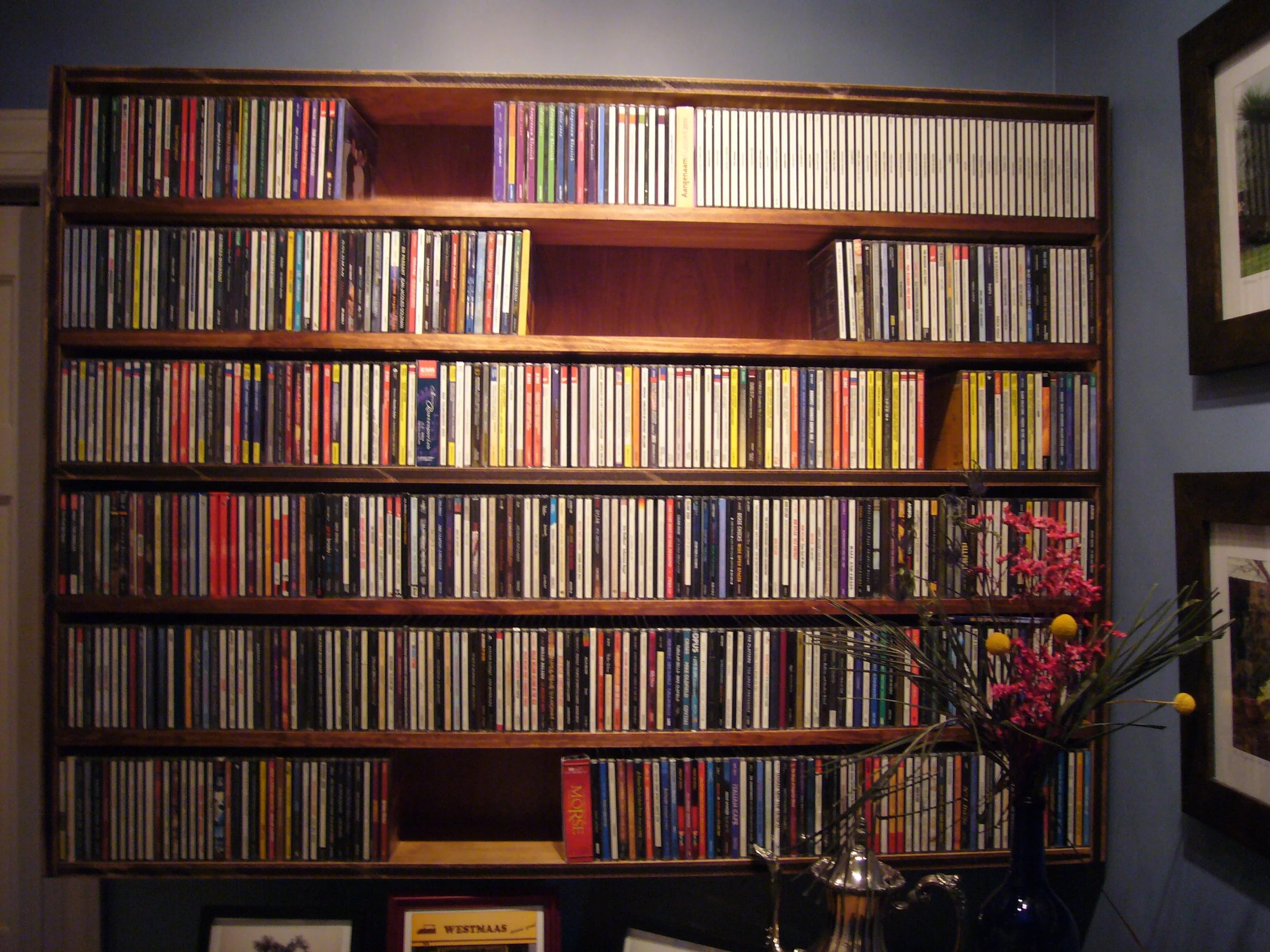 Mud room CD rack