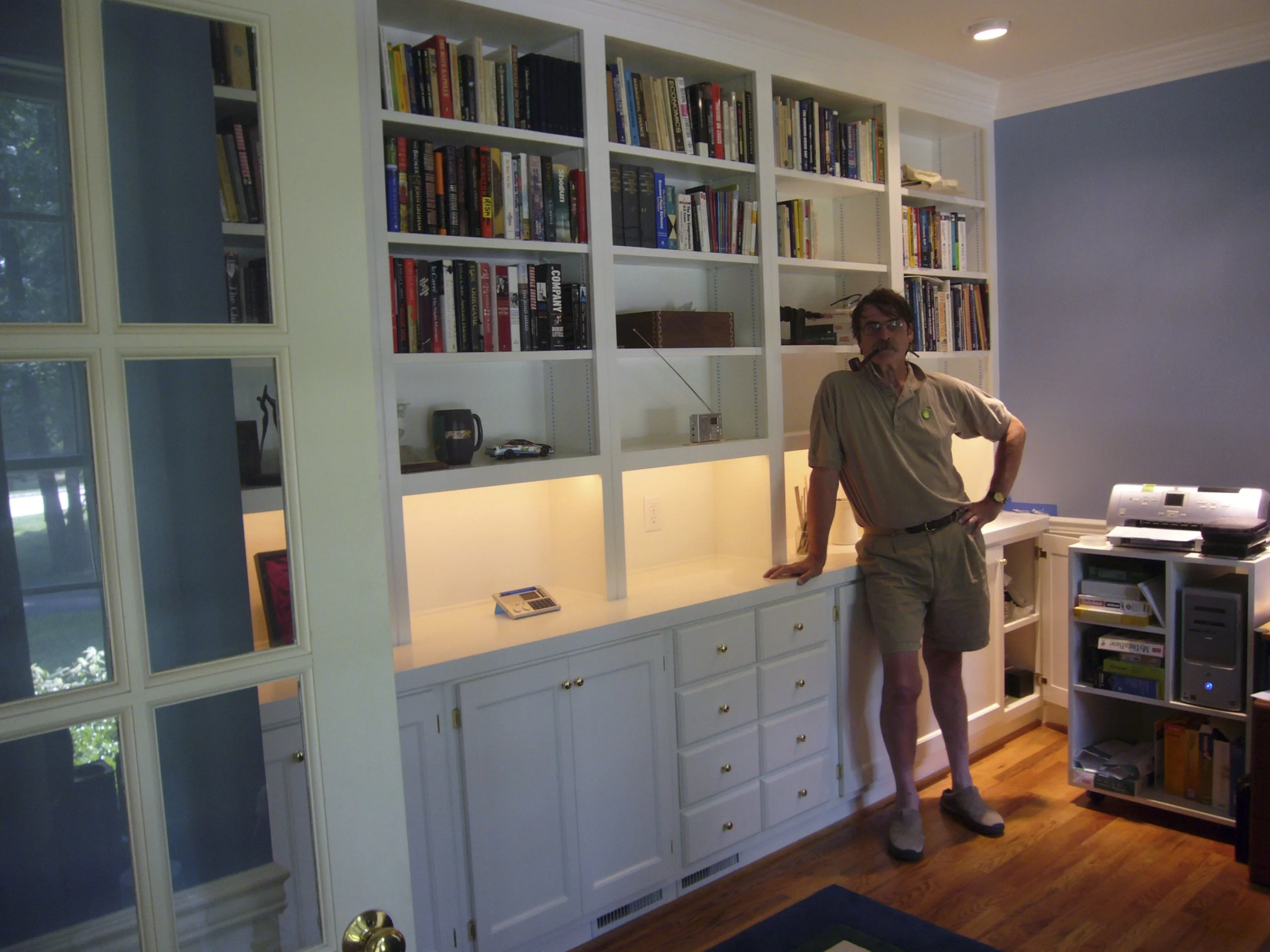 Built-in bookcase in my office