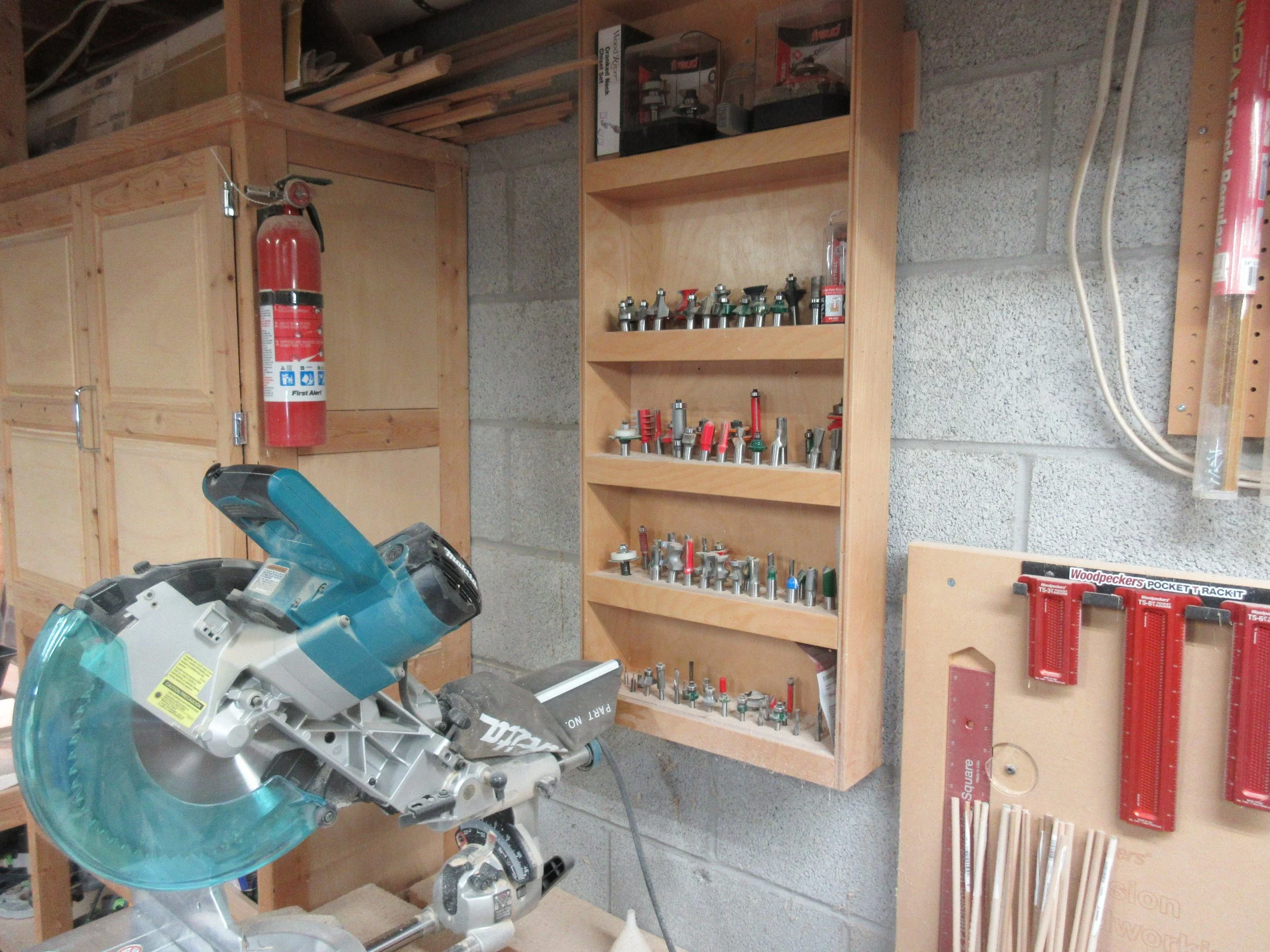 Router bits storage