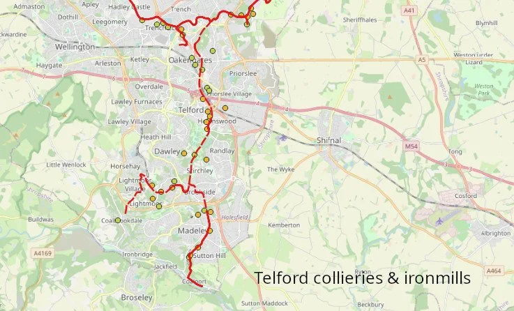 Telford collieries & ironmills
