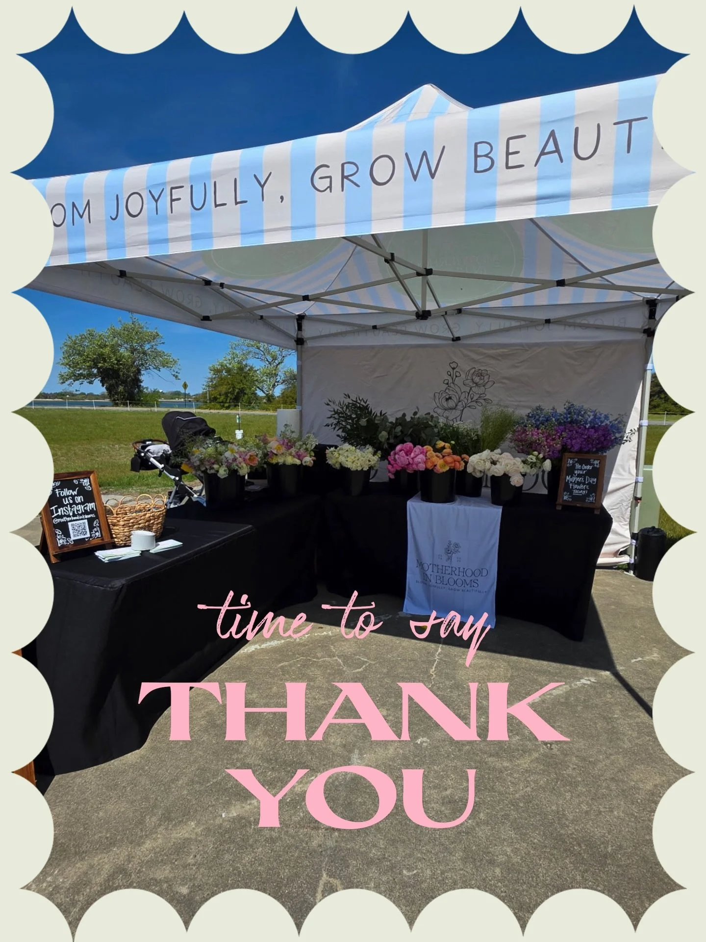 Thank you to everyone who came out and supported us during opening day at @harvestmarketatoozlefinch .  We hope you enjoy your flowers and we wanted you to know we enjoyed your company and conversations.  We also wanted to say thank you for choosing 