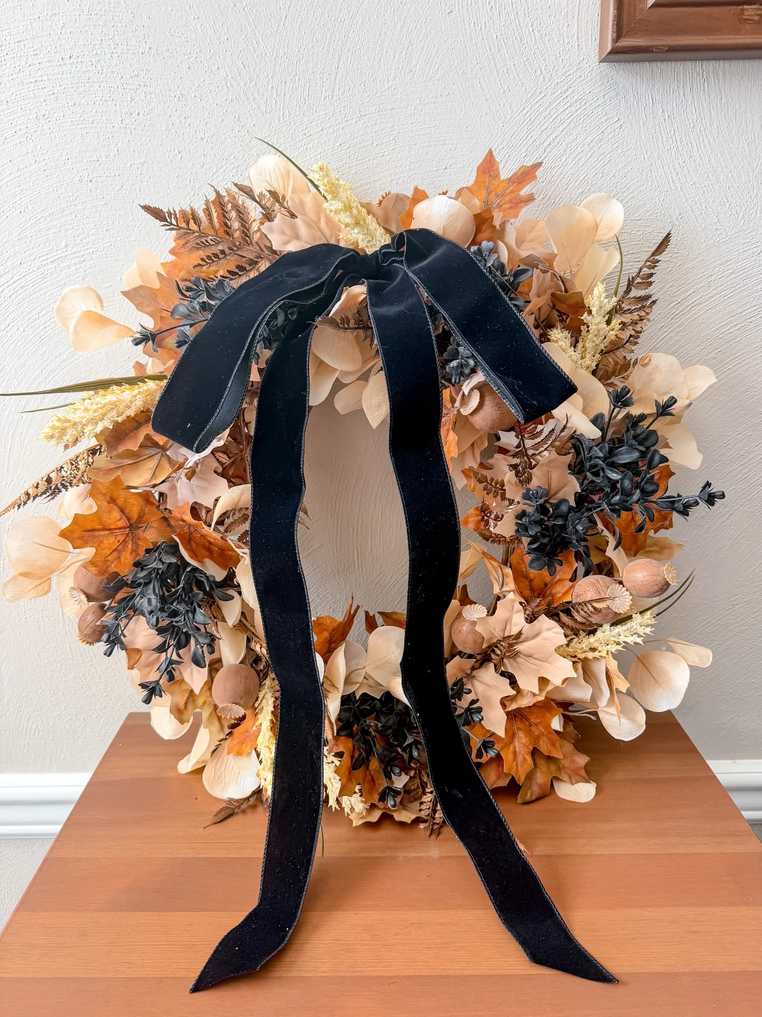 Moody Neutral Fall Wreath