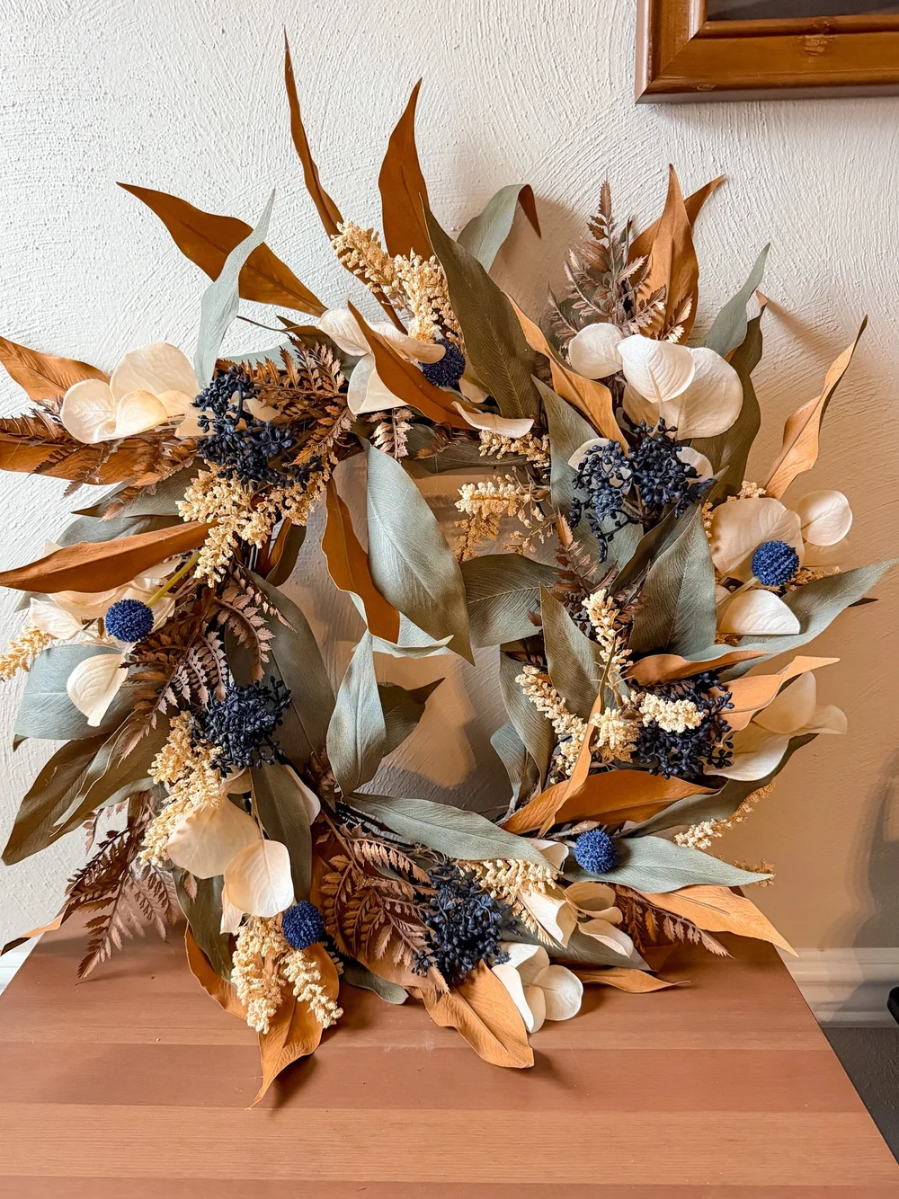 Harvest Blue Fall Wreath