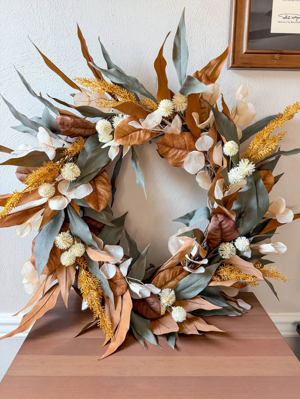 Golden Sage Fall Wreath