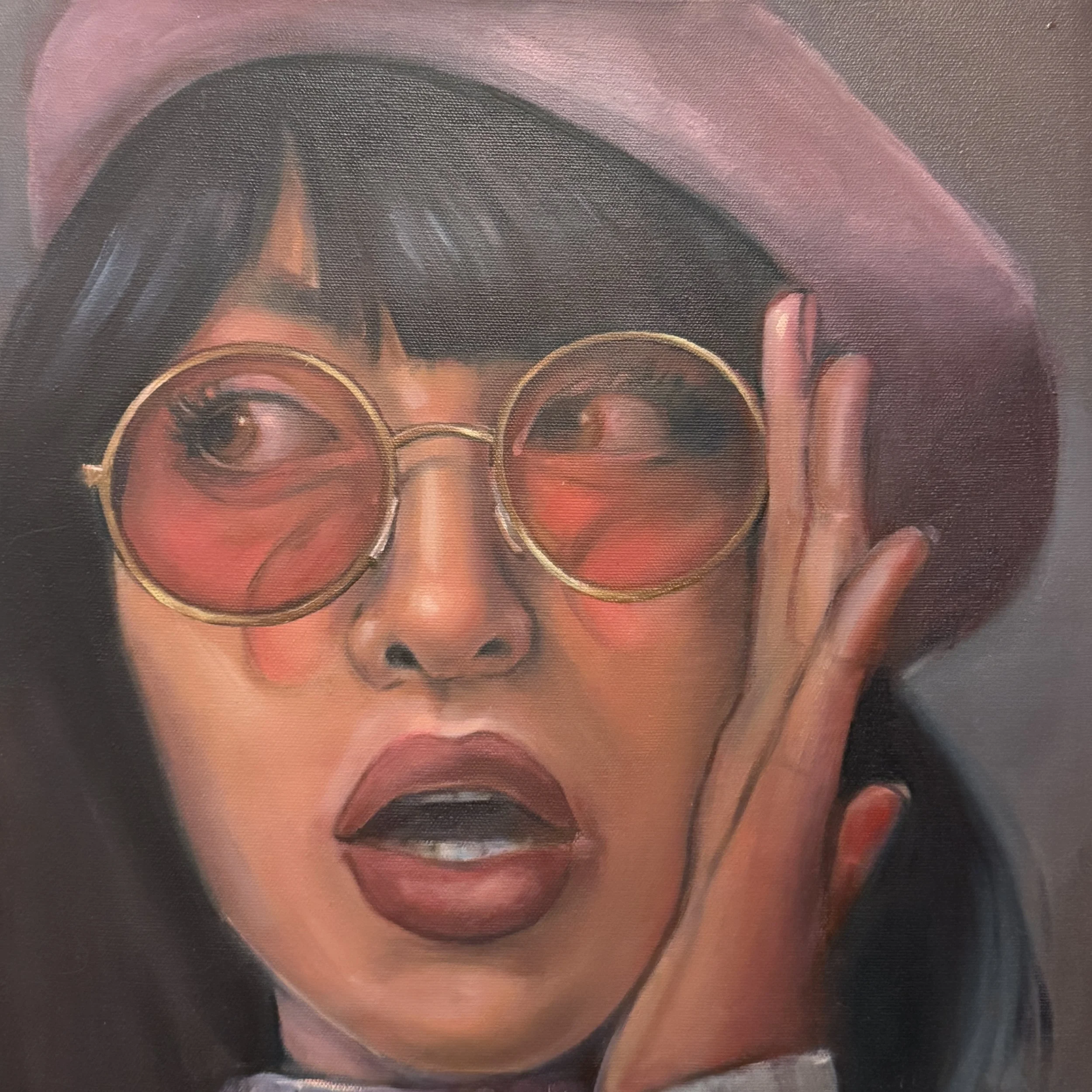 Pink Beret - Sold