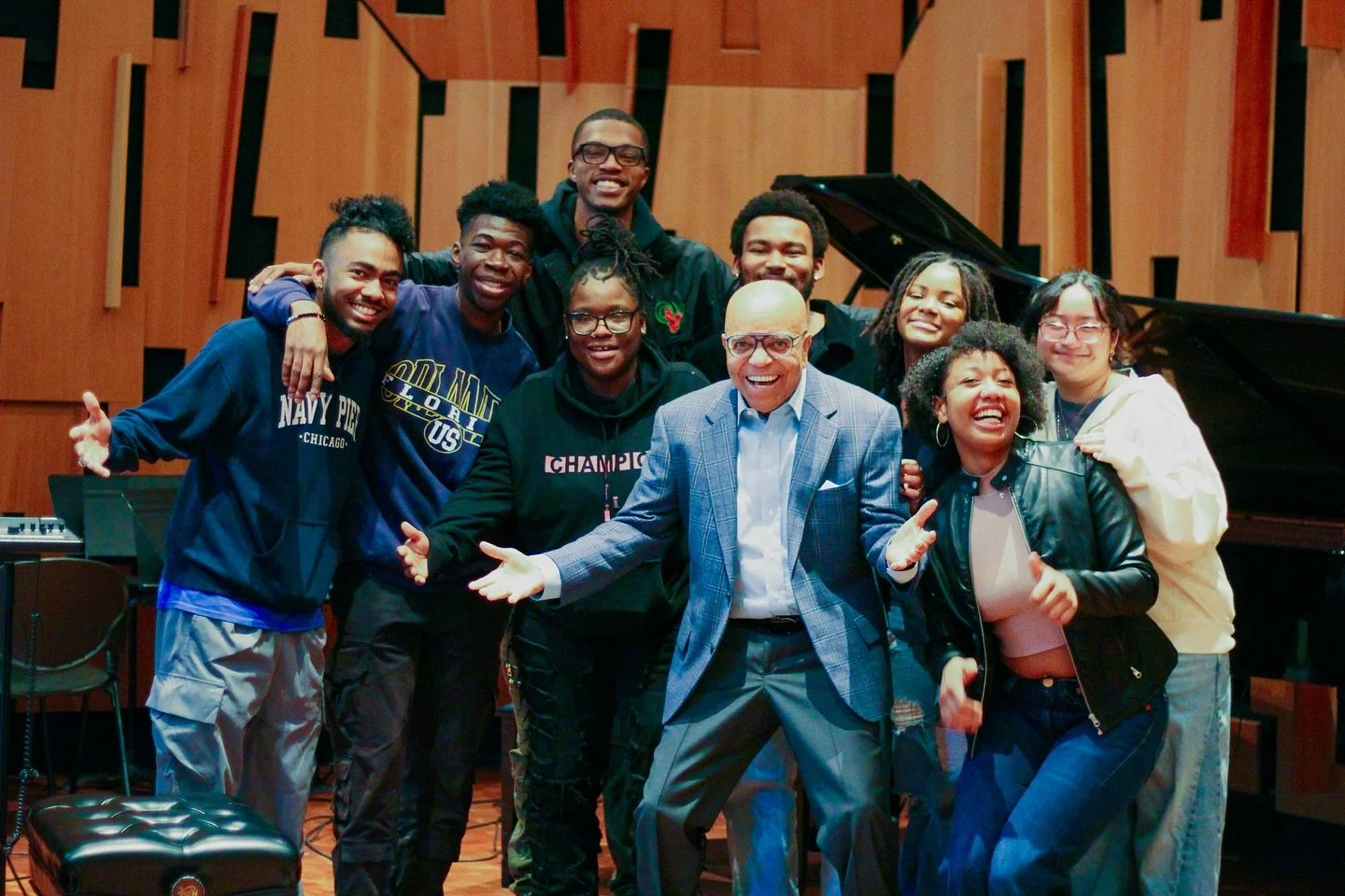 Thinking back to the day Berry Gordy walked into the studio and surprised us during our recording session. He played piano for us and shared wisdom we&rsquo;ll carry forever. It was truly an honor. Wishing a very Happy Birthday to a legend who&rsquo;