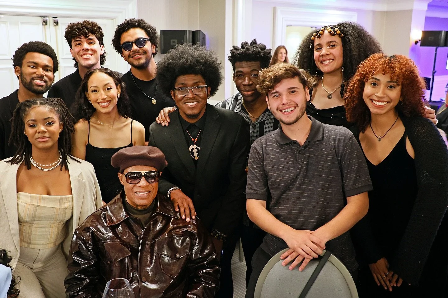 MR.STEVIE WONDER! 🤎

I never posted this surreal experience. Performing for a room of legends and then having Stevie Wonder get up and sing with the band. I think I can speak for us all when I say we were completely blown away. Such a beautiful nigh