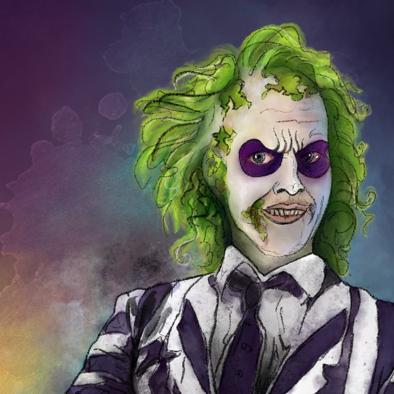 Beetlejuice Sticker Illustrations