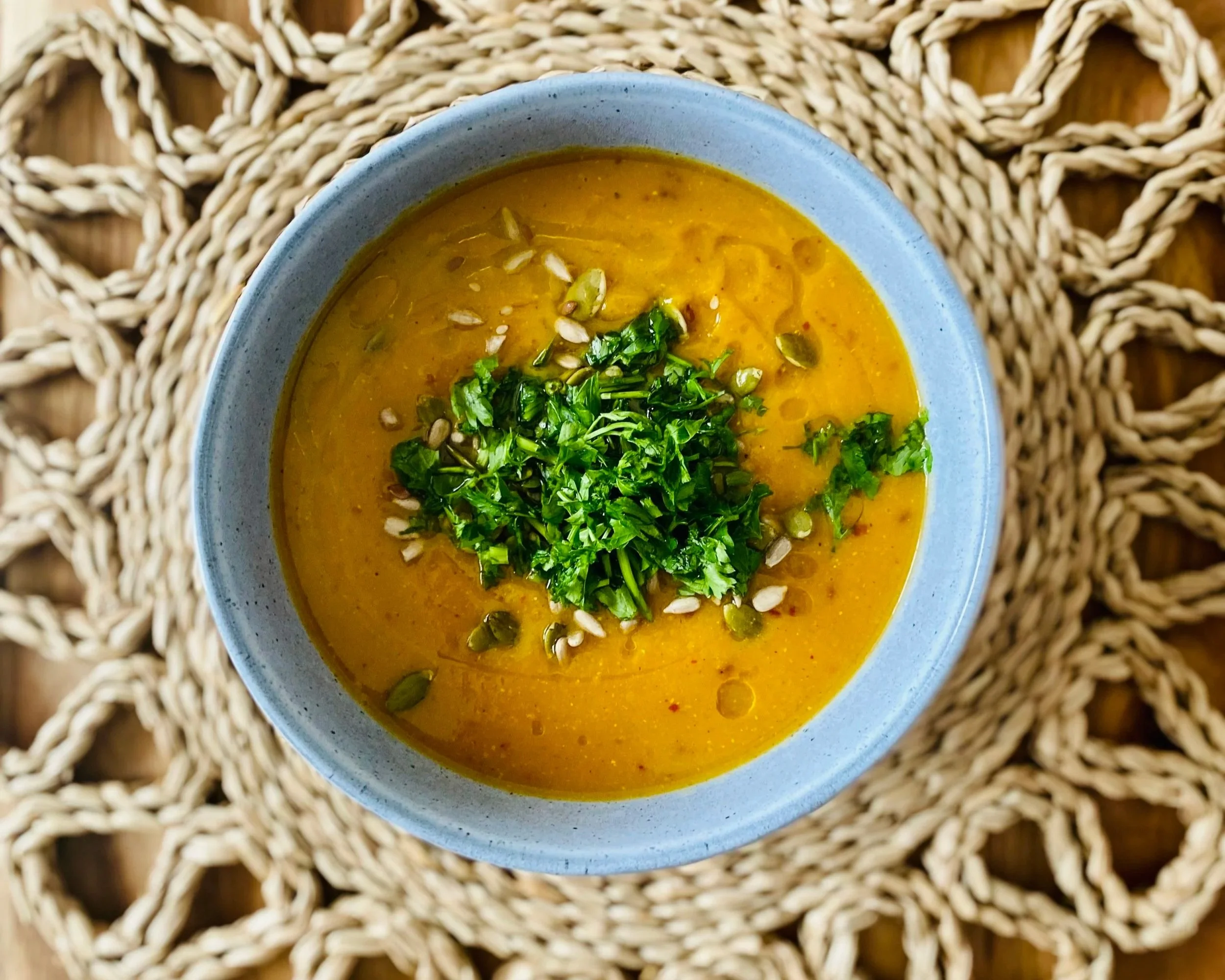 Roasted Pumpkin Soup with Miso
