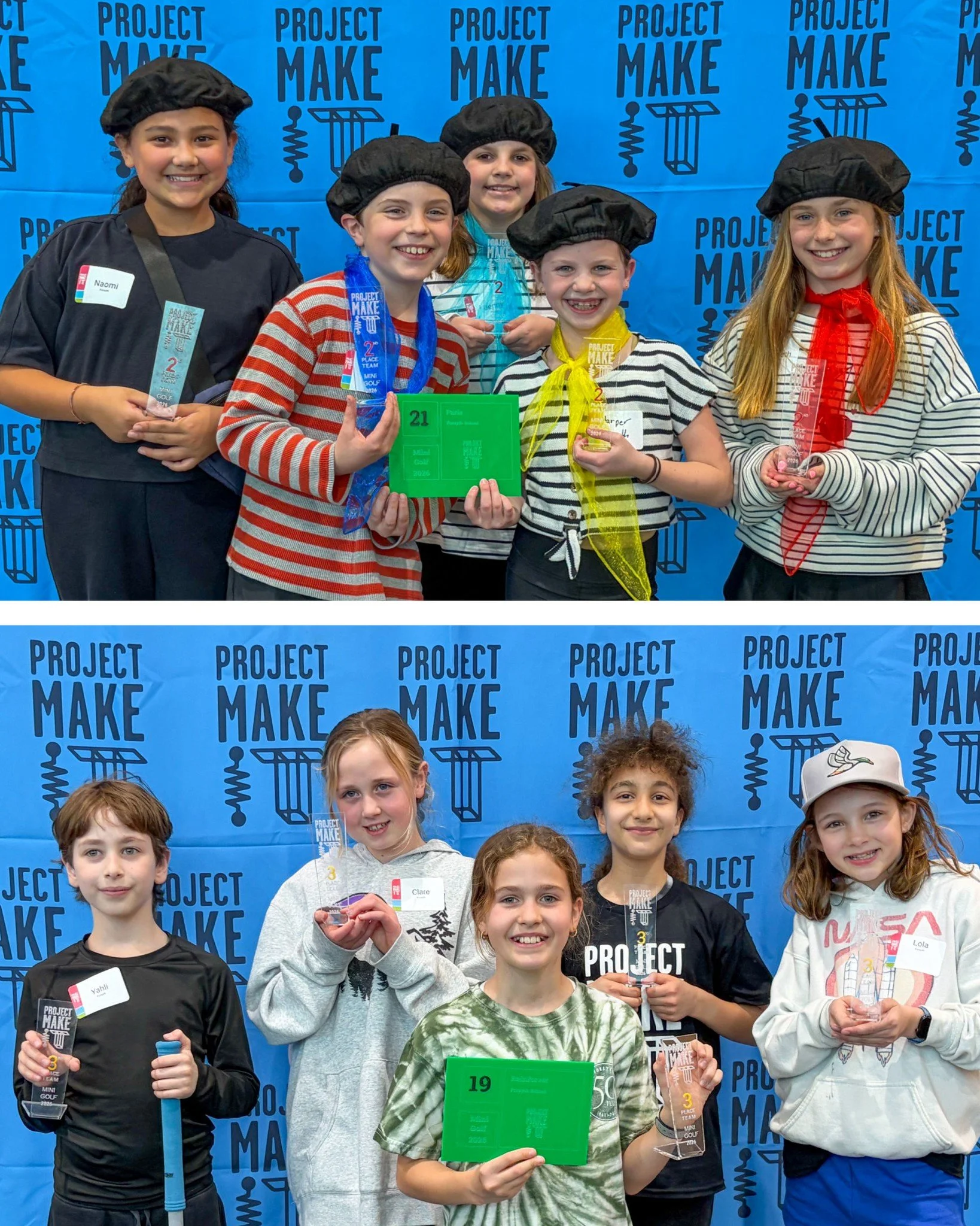 Congratulations to #ForsythSchool's two Grade 4 miniature golf hole teams who competed at last weekend's Project Make-IT Mini-Golf competition with area schools at Ranken Technical College. "Team Paris" placed 2nd and "Team Rainforest&