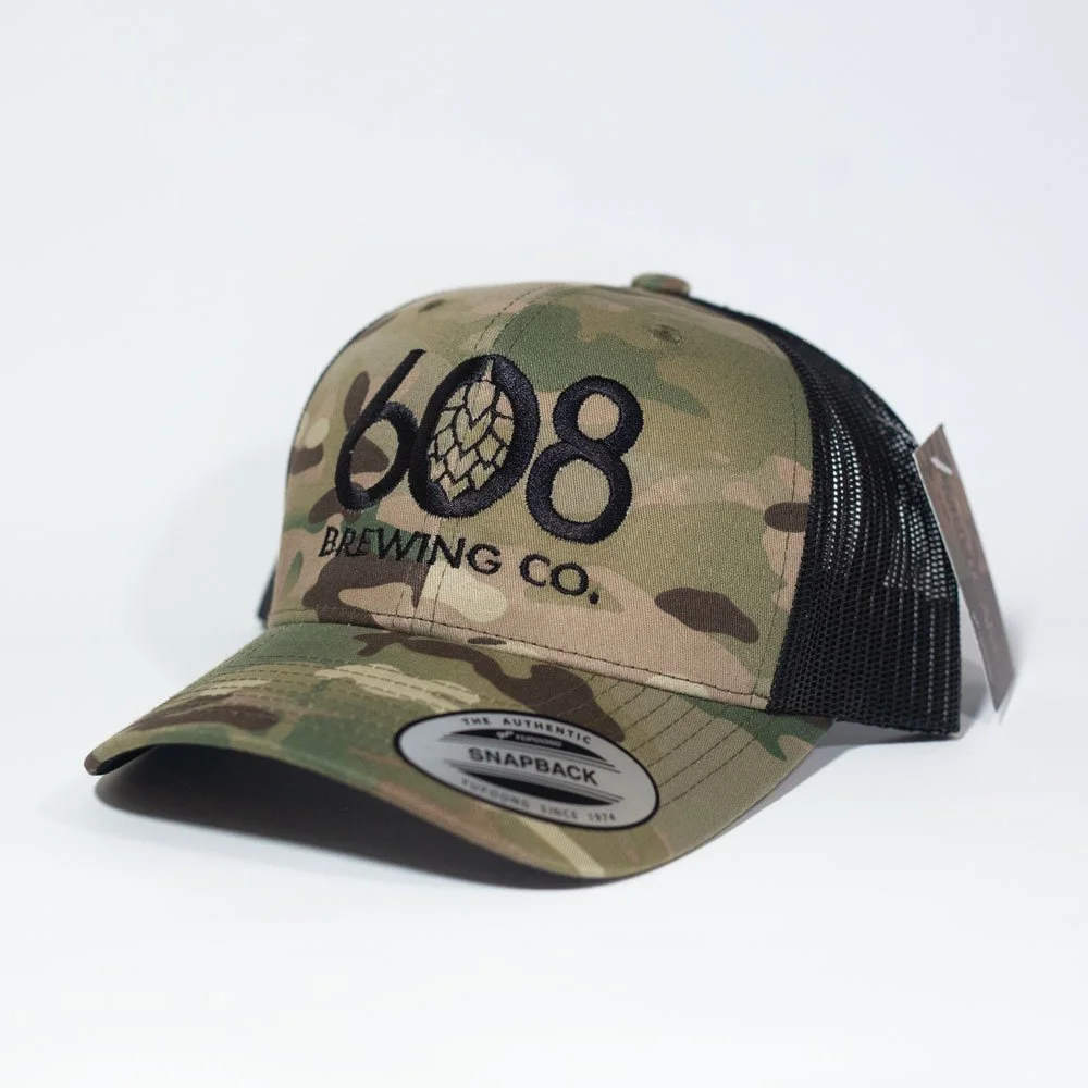 608 Camo Trucker Snapback