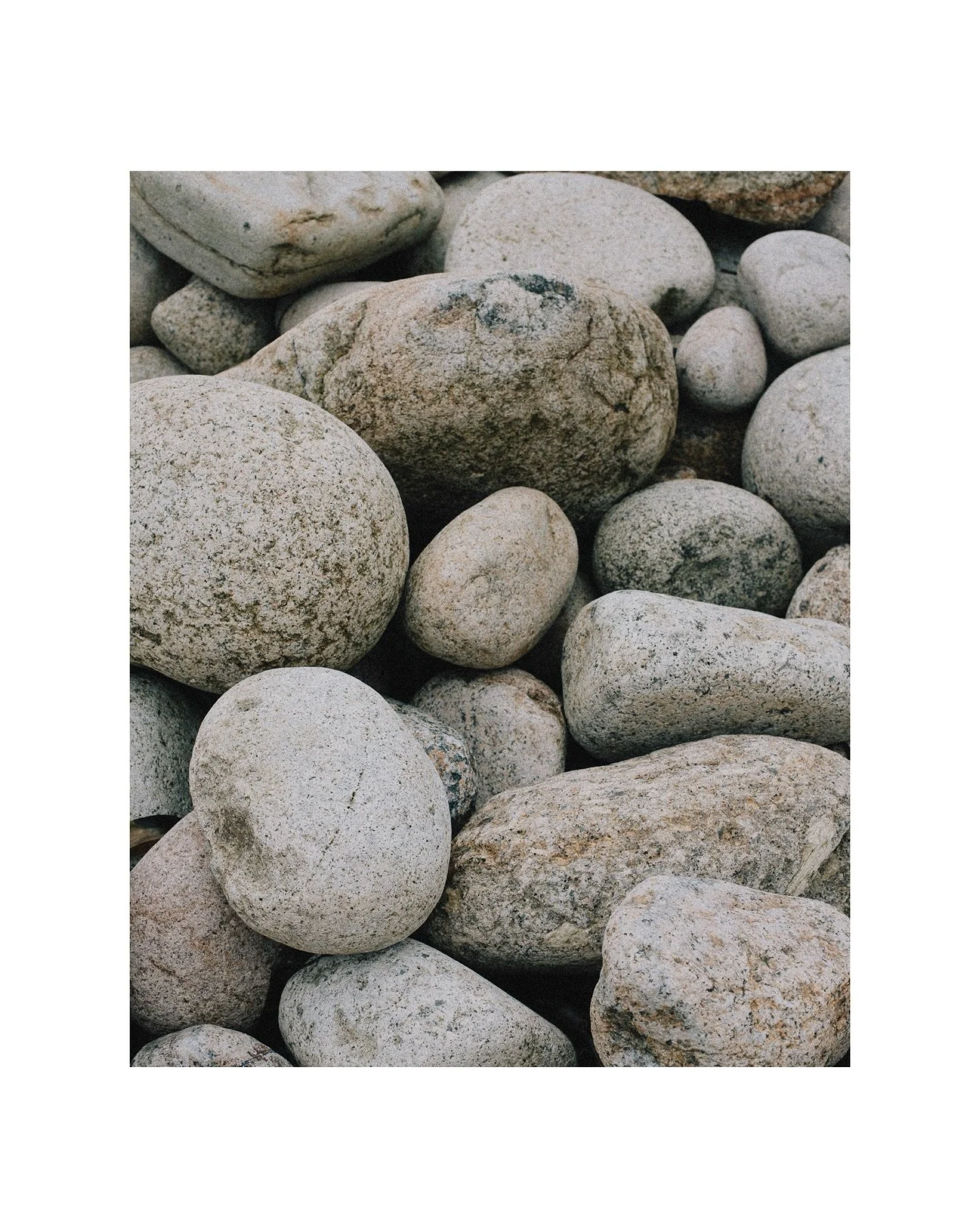 Winter has given me the space to breathe a little deeper. Once committed, this is a season where rest is the only doing that we need. Resting that comes in many shapes and forms. A bit like these beautiful rocks - resting together, at ease. 

Looking
