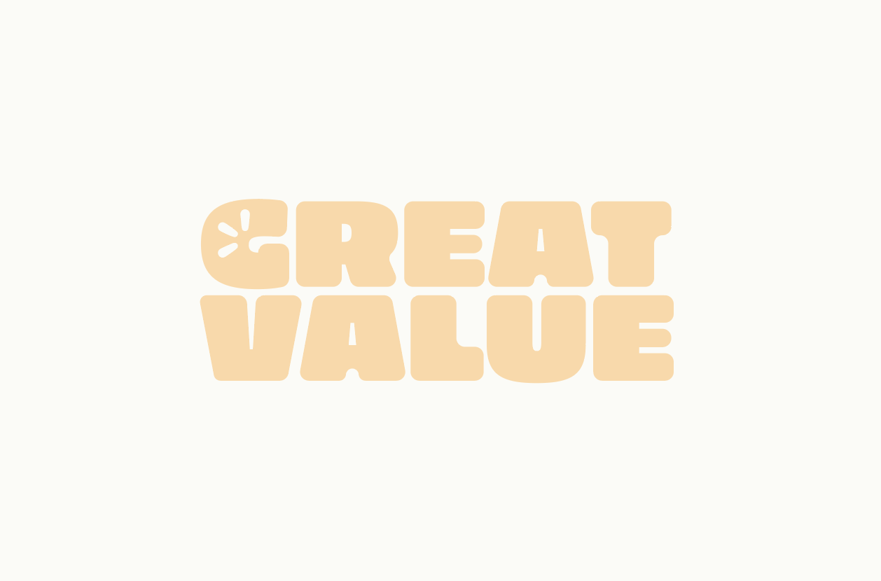Great Value Rebrand