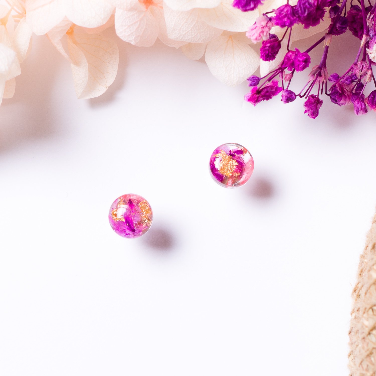 Round Flowers Studs