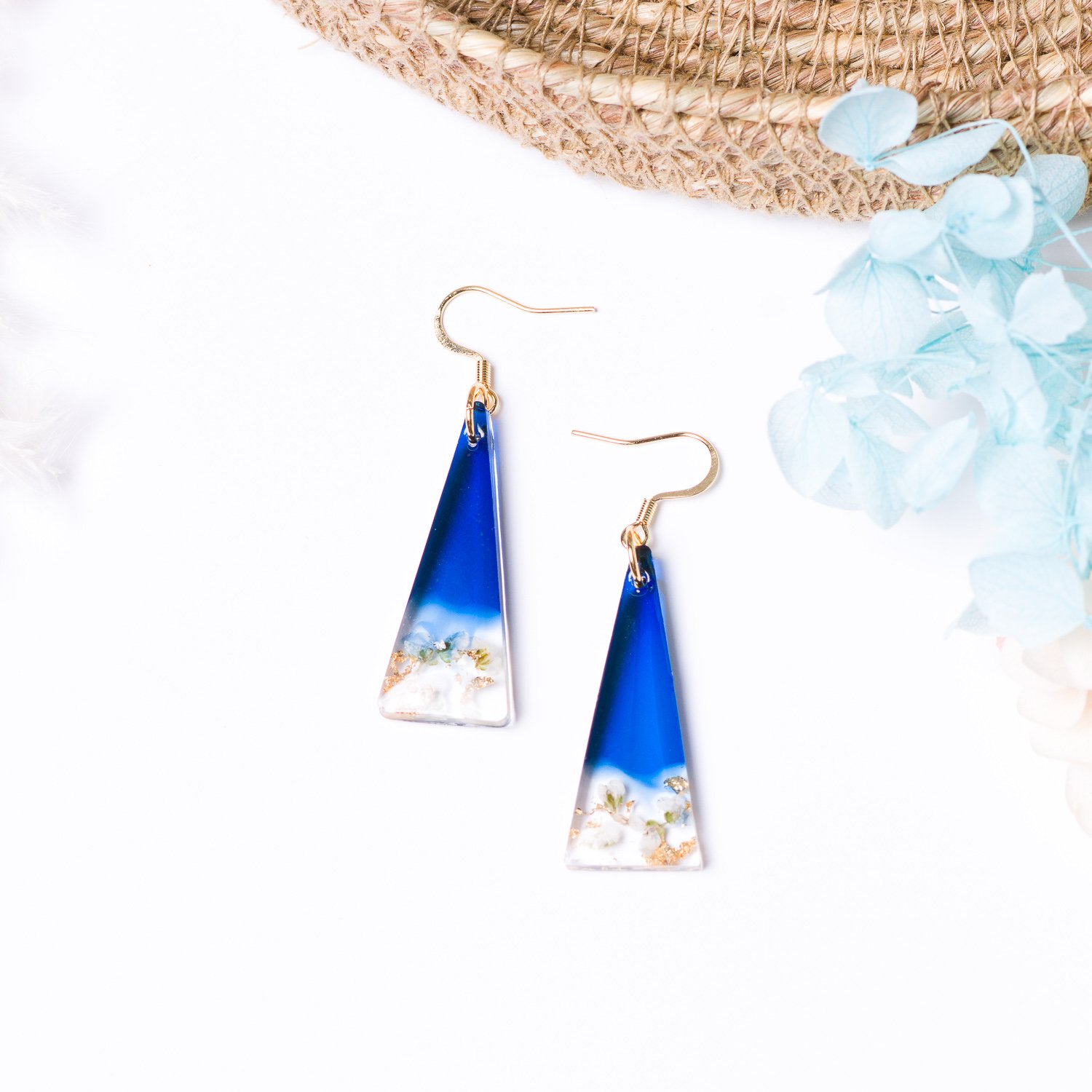 Triangular Flowers Dangles