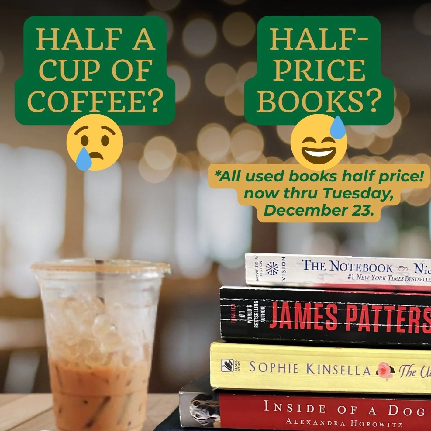 Half-Price Used Book Sale*