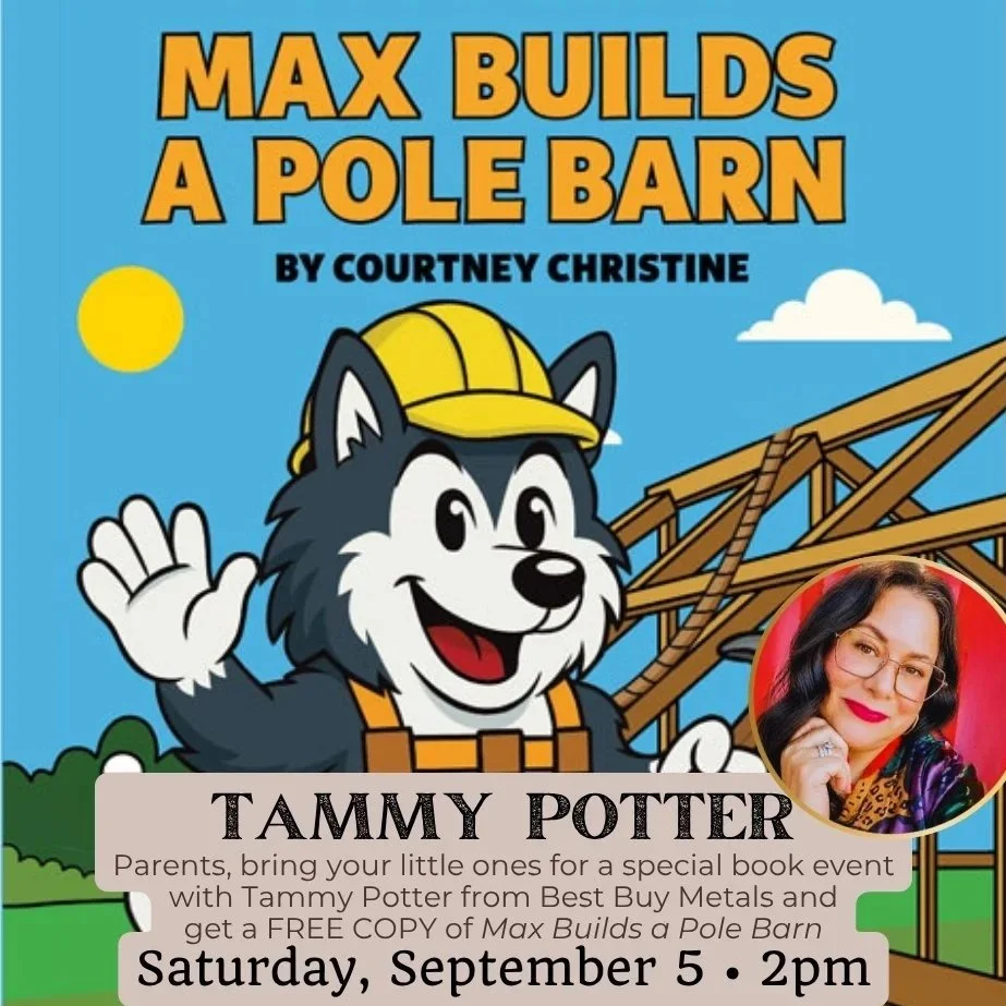 FREE BOOK for Kids “Max Builds a Pole Barn” with Tammy Potter from Best Buy Metals