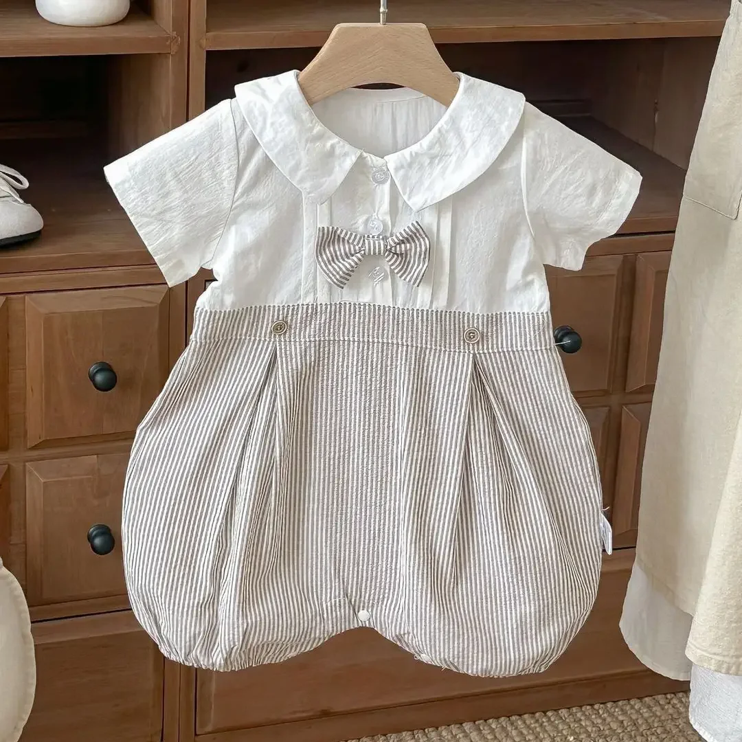 peter pan collared bow tie romper 1.webp