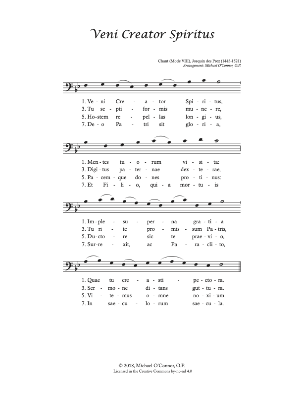 Veni Creator Spiritus (Chant & des Prez).png