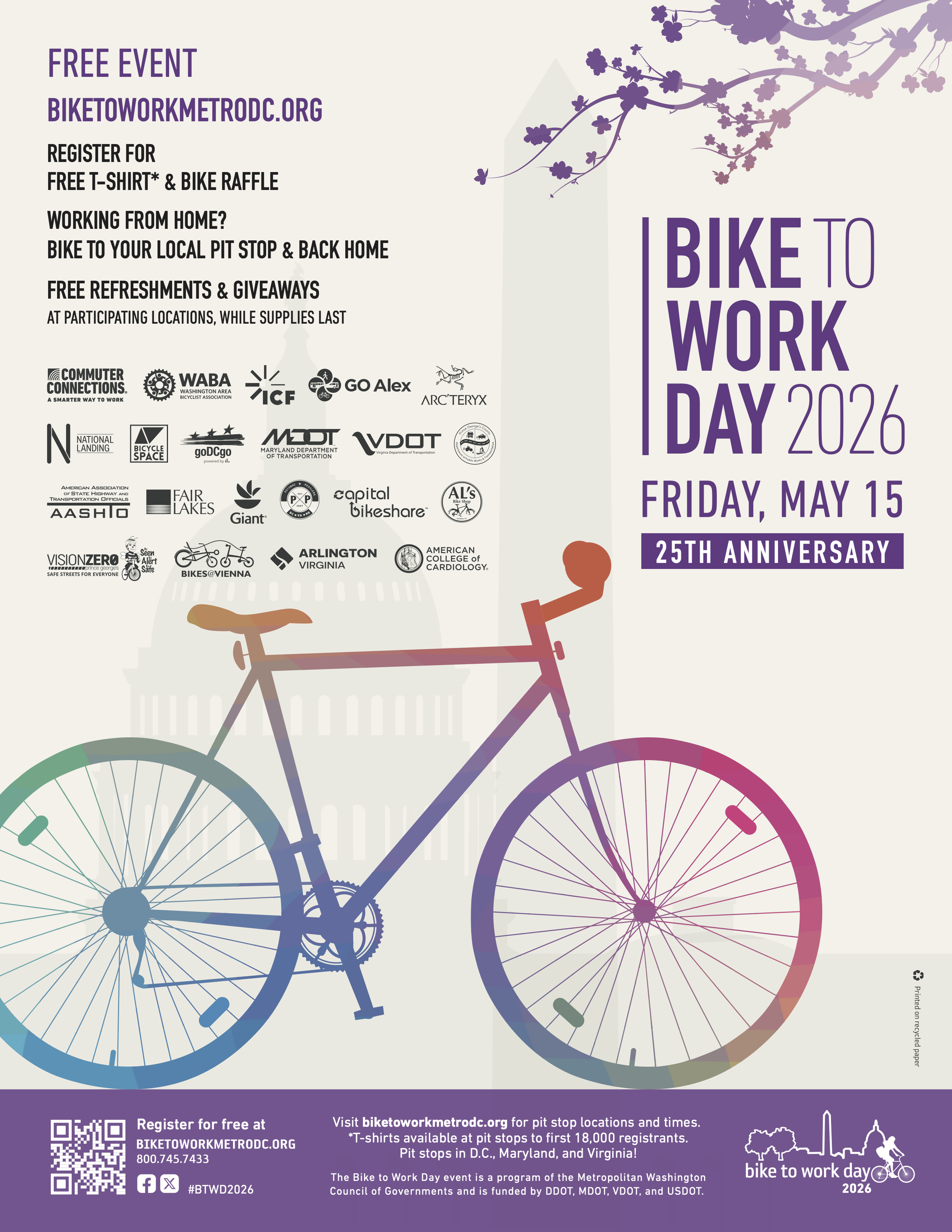 Flyer for the New Urbanism's Bike to Work Day Event