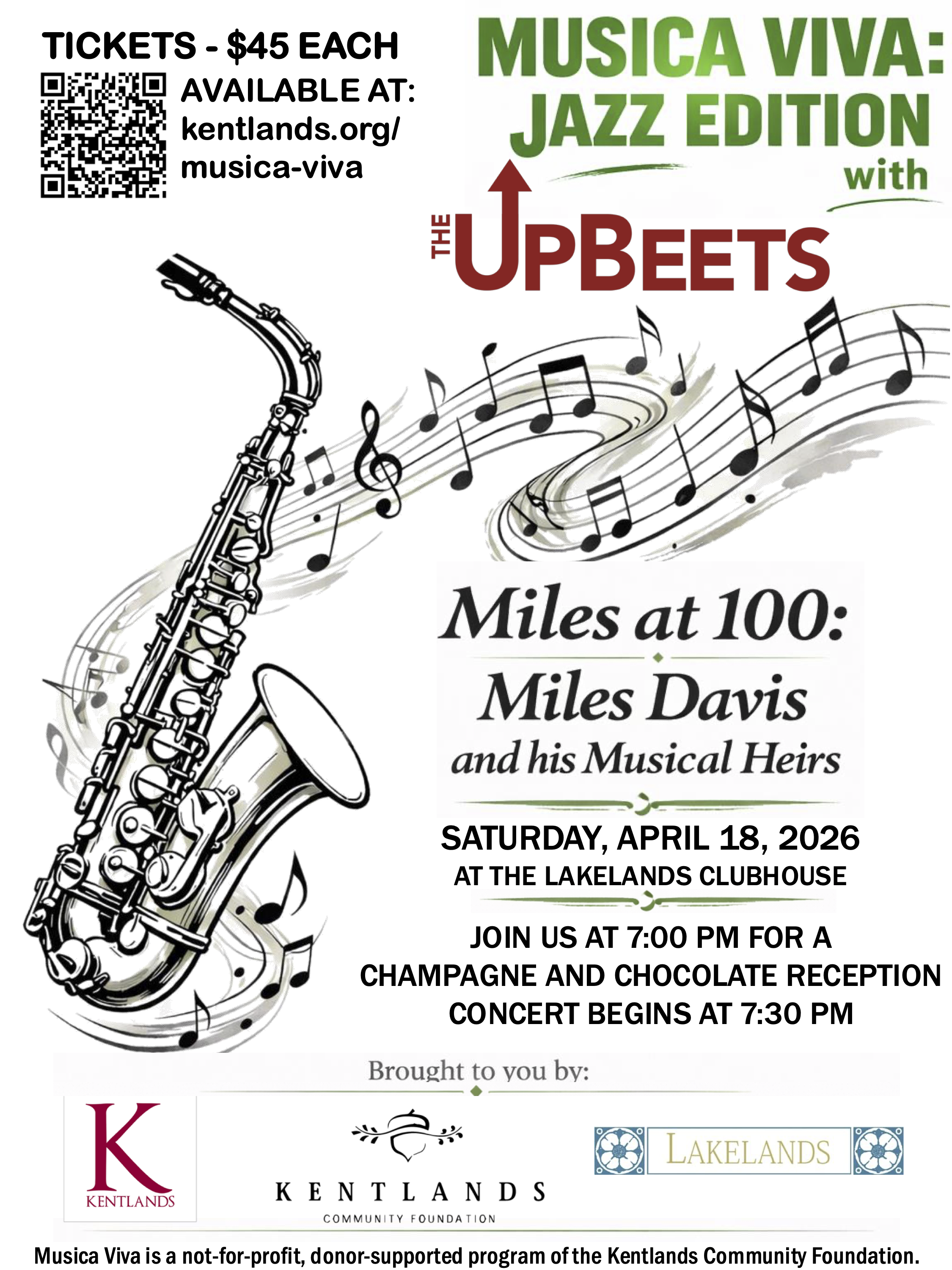 Musica Viva Kentlands: Jazz Edition 2026 