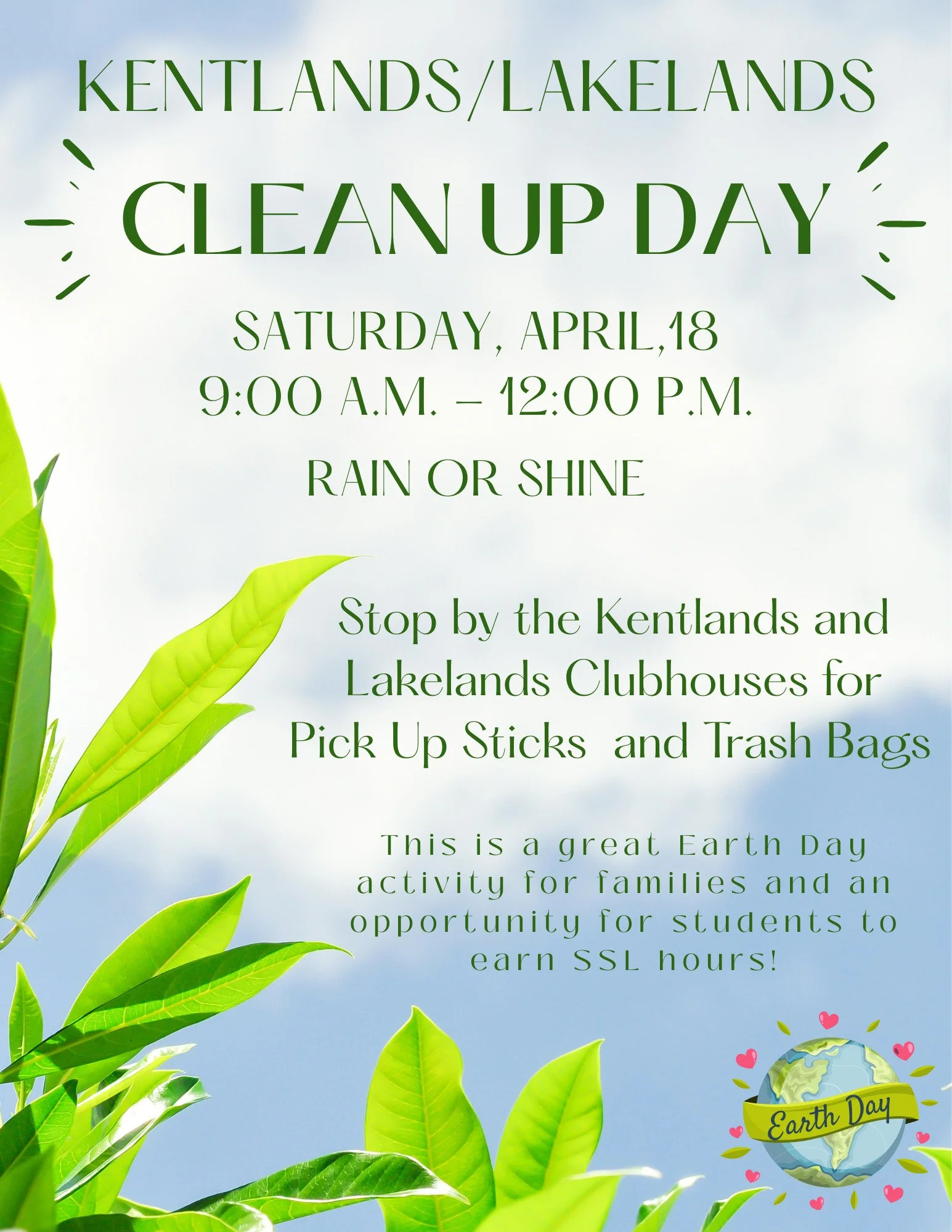 Kentlands/Lakelands Cleanup Day