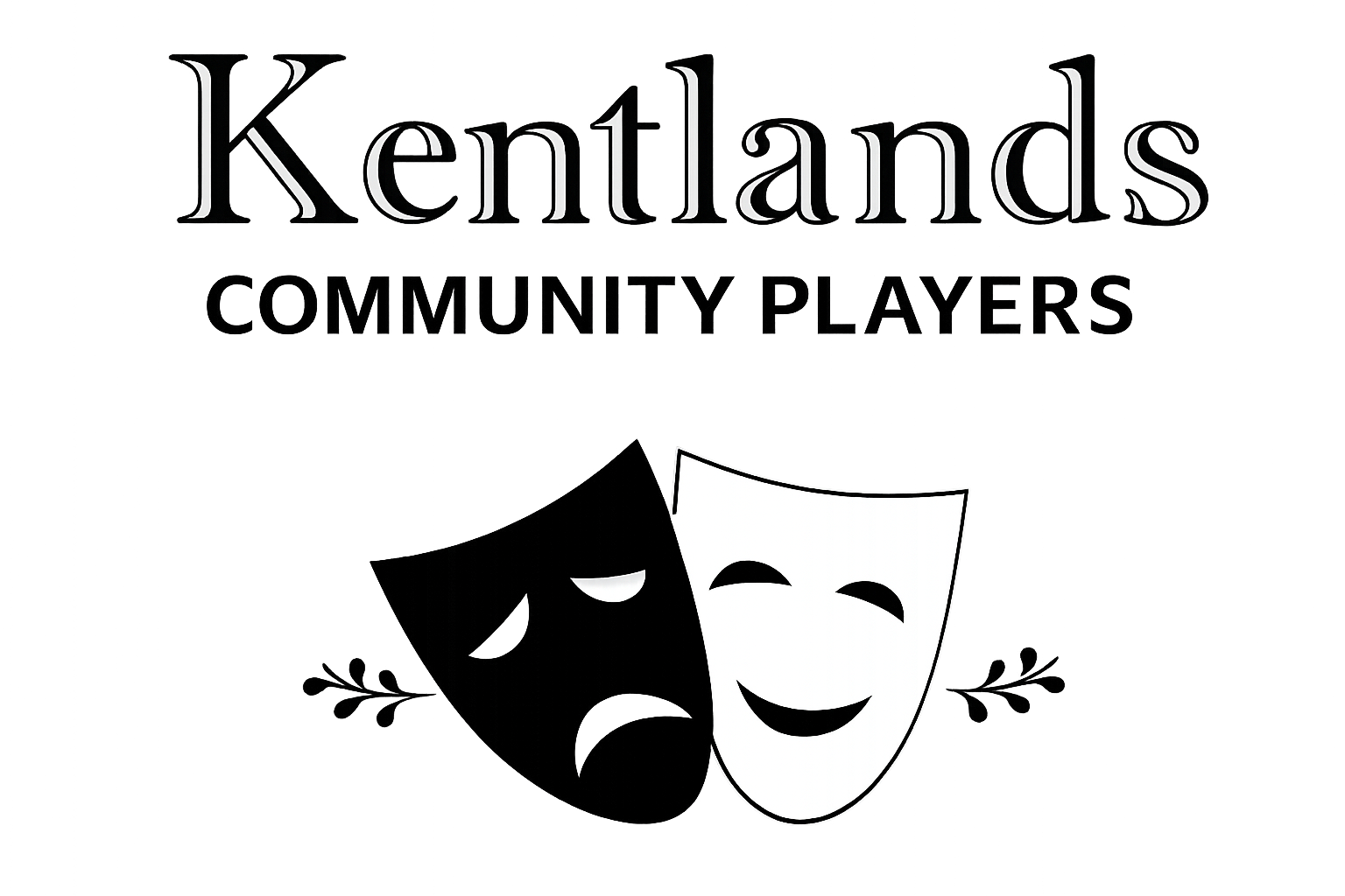 Kentlands Community Players logo featuring drama masks