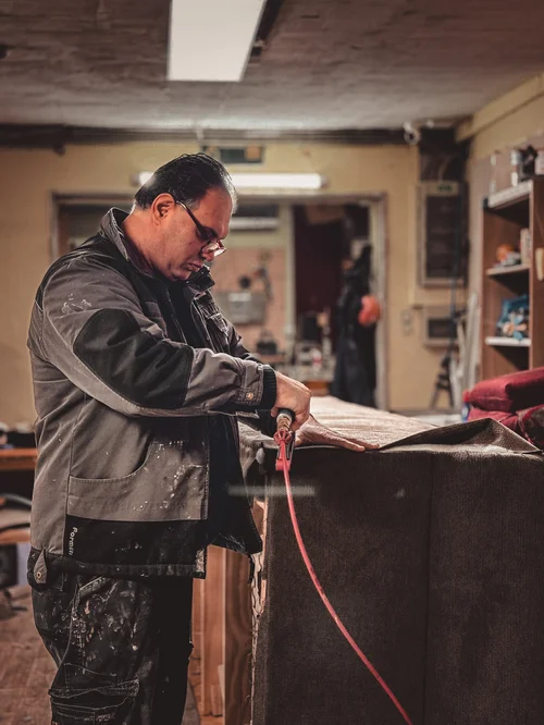 Polsterei Werkbank Detail